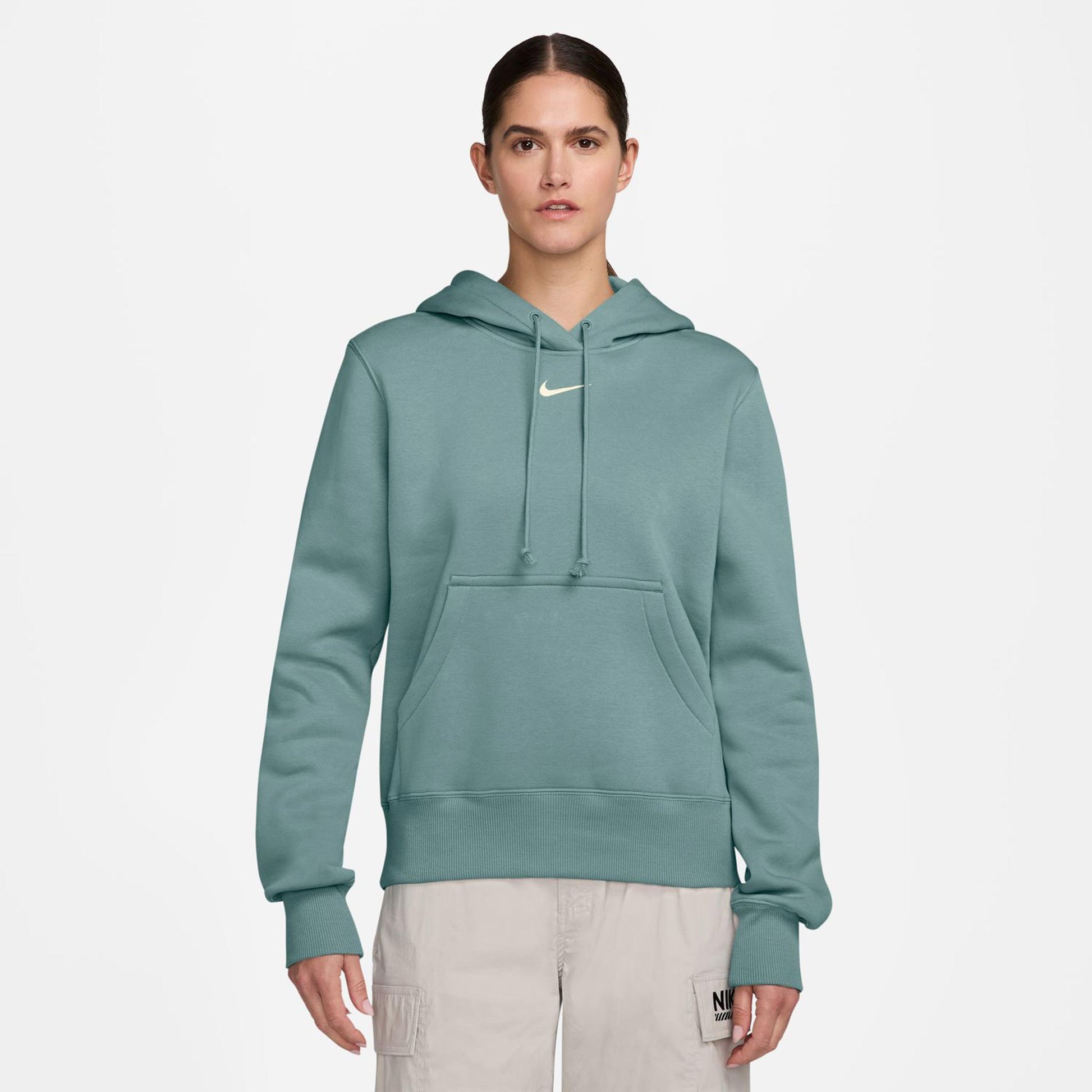 Nike Phoenix Fleece Huvtröja Damer-Visdom