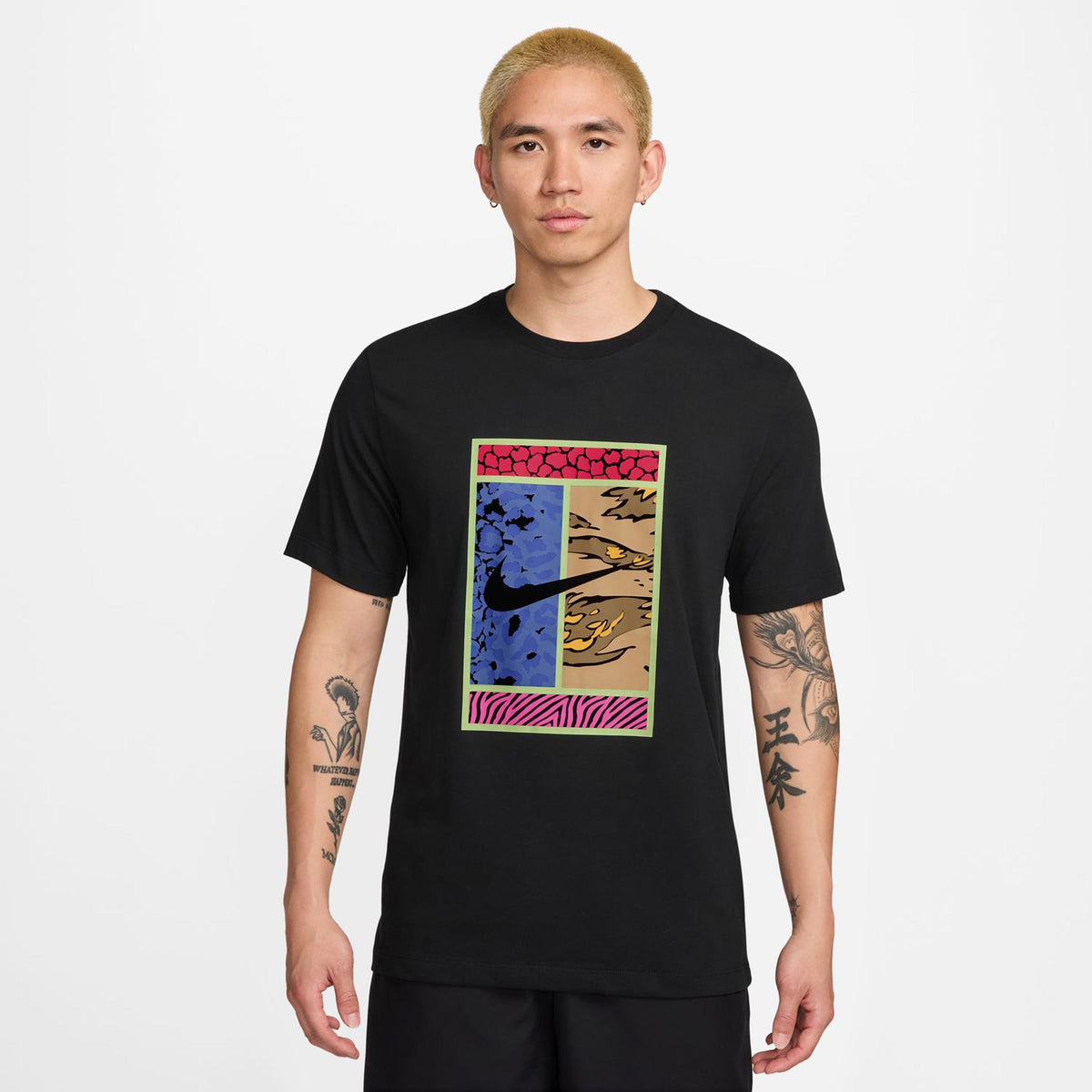 Nike Court Dri-Fit Court T-shirt Herrar-Svart,Flerfärgad
