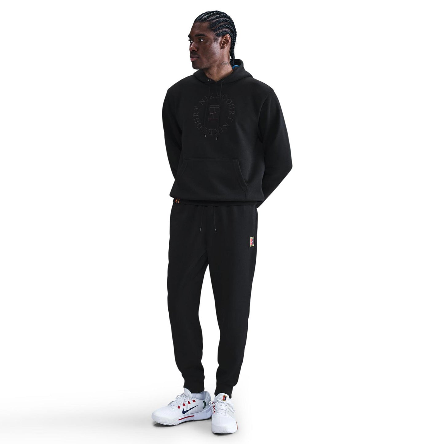 Nike Court Dri-Fit Heritage Fleece Träningsbyxa Herrar-Svart
