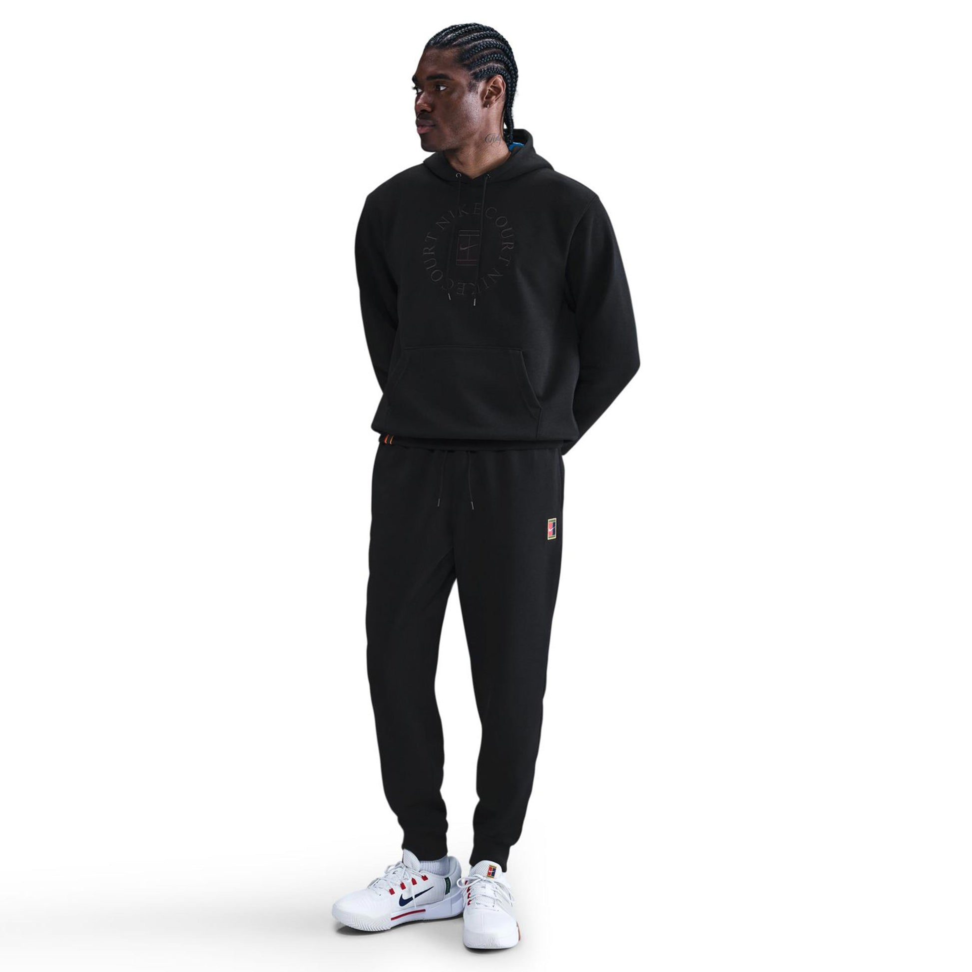 Nike Court Dri-Fit Heritage Fleece Träningsbyxa Herrar-Svart