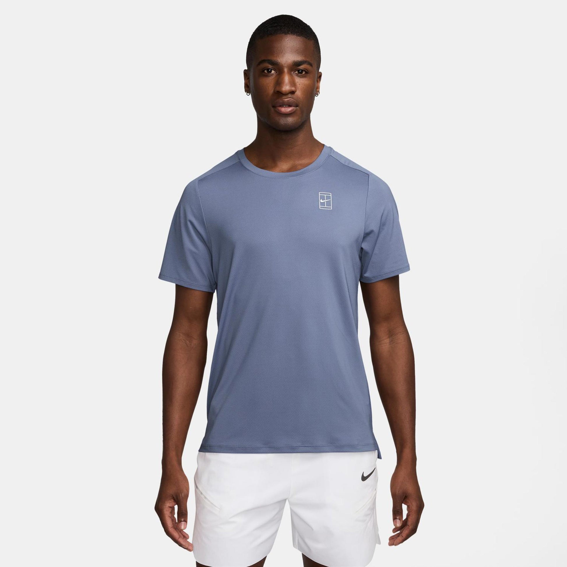 Nike Court Dri-Fit Advantage T-shirt Herrar-Blågrå