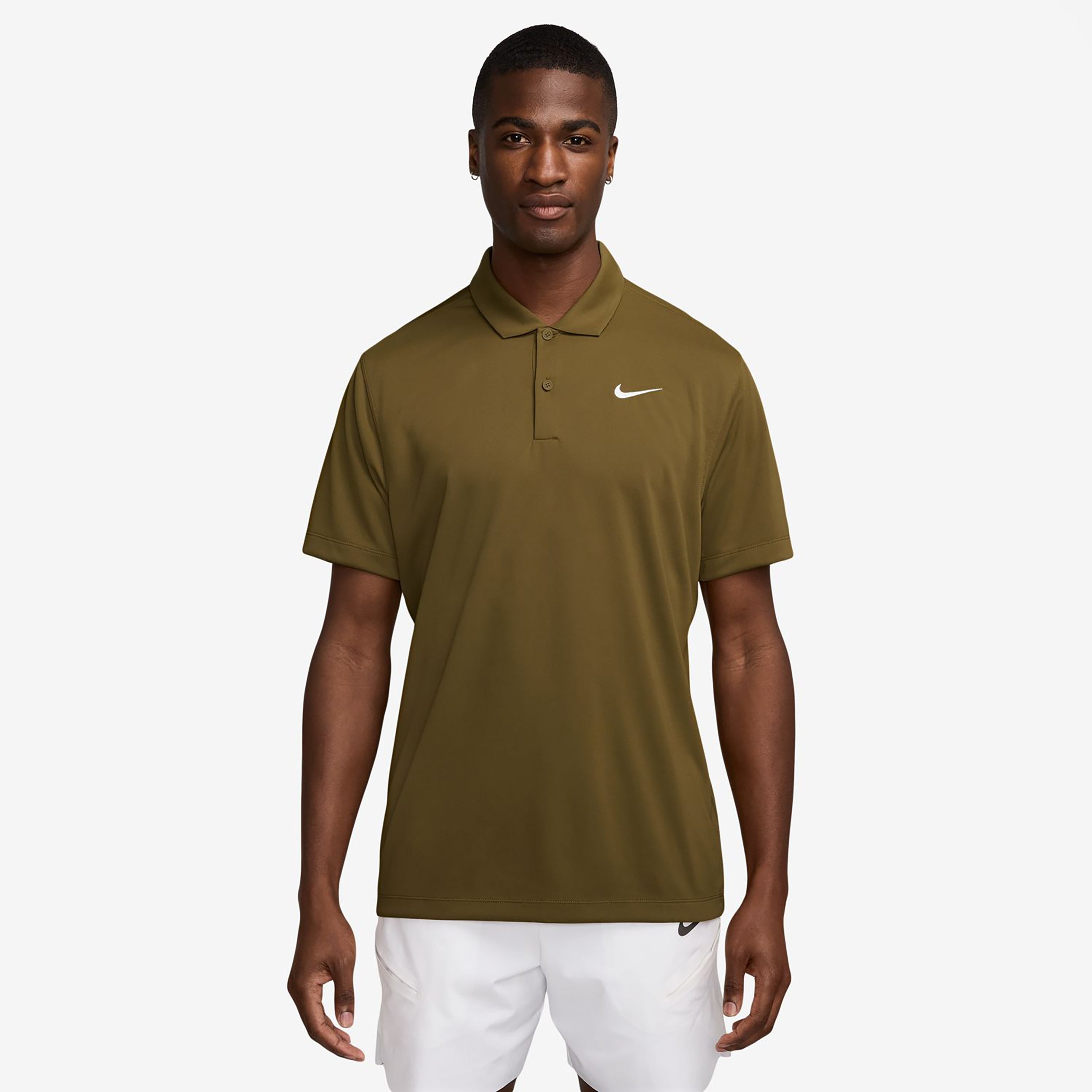 Nike Dri-Fit Victory Court Solid Polo Herrar - oliv