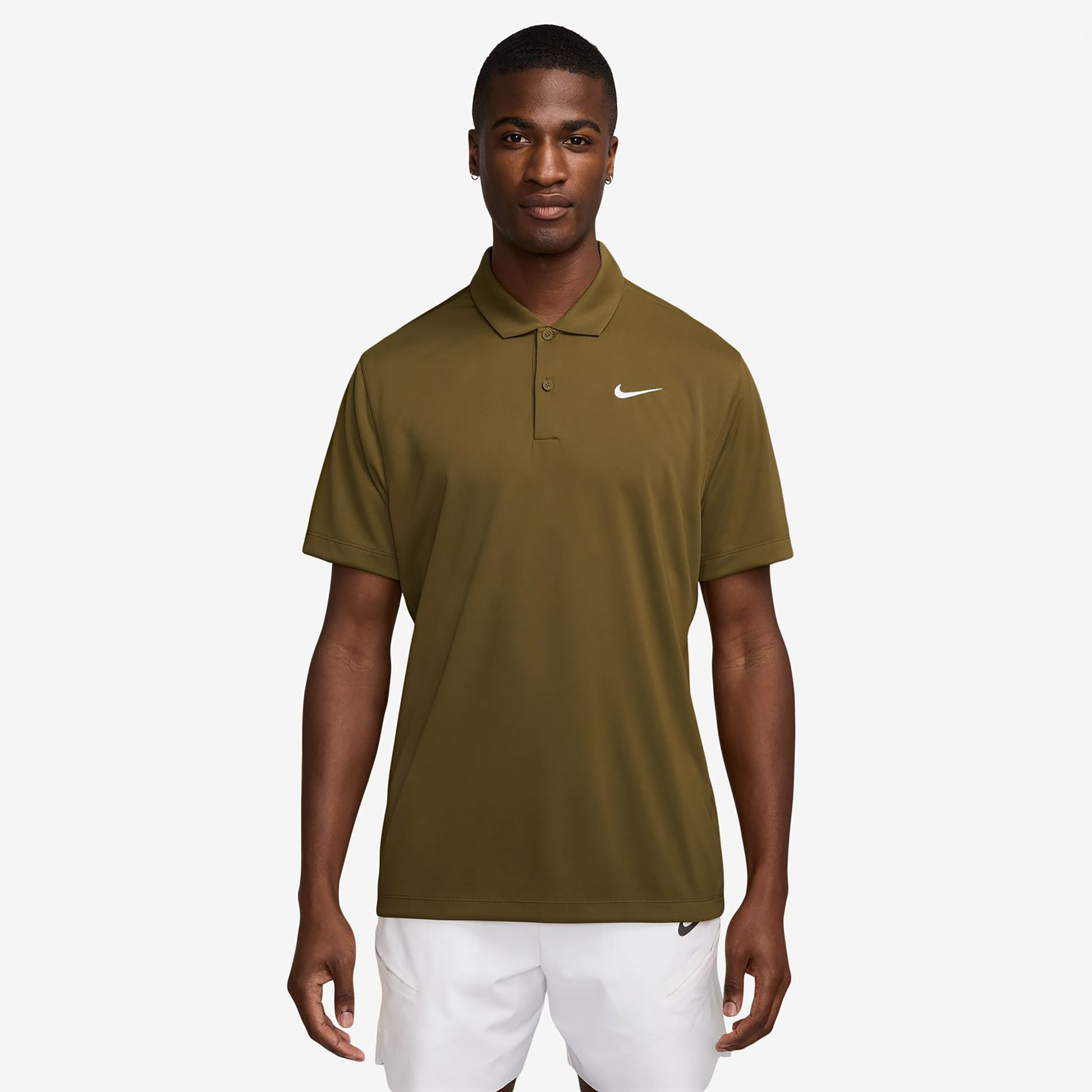 Nike Dri-Fit Victory Court Solid Polo Herrar - oliv
