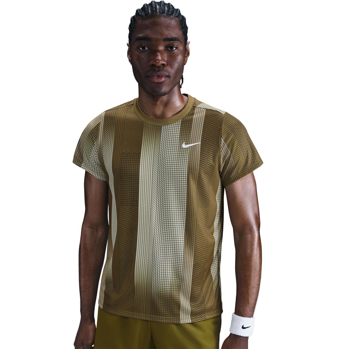 Nike Court Dri-Fit Victory Print T-shirt Herrar-Oliv
