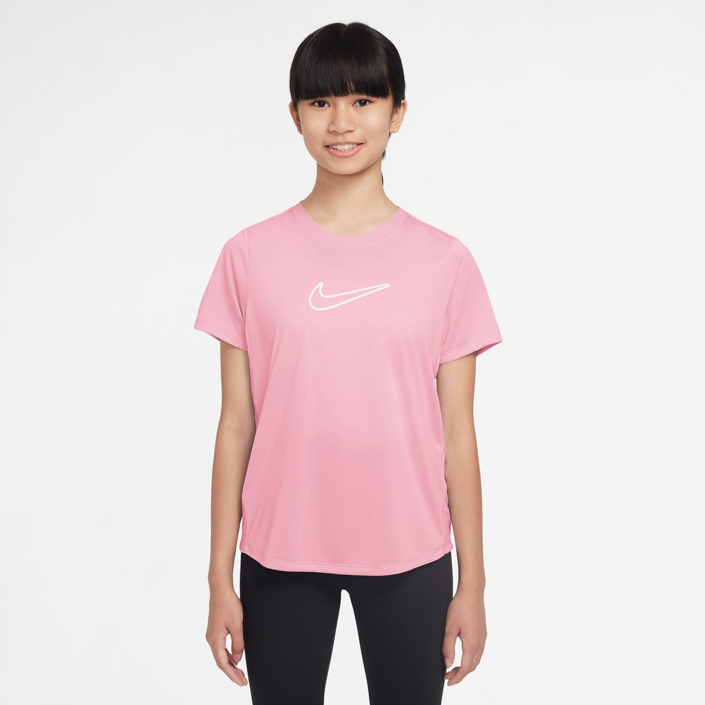Nike Dri-Fit One T-shirt Flickor-Rosa,Vit