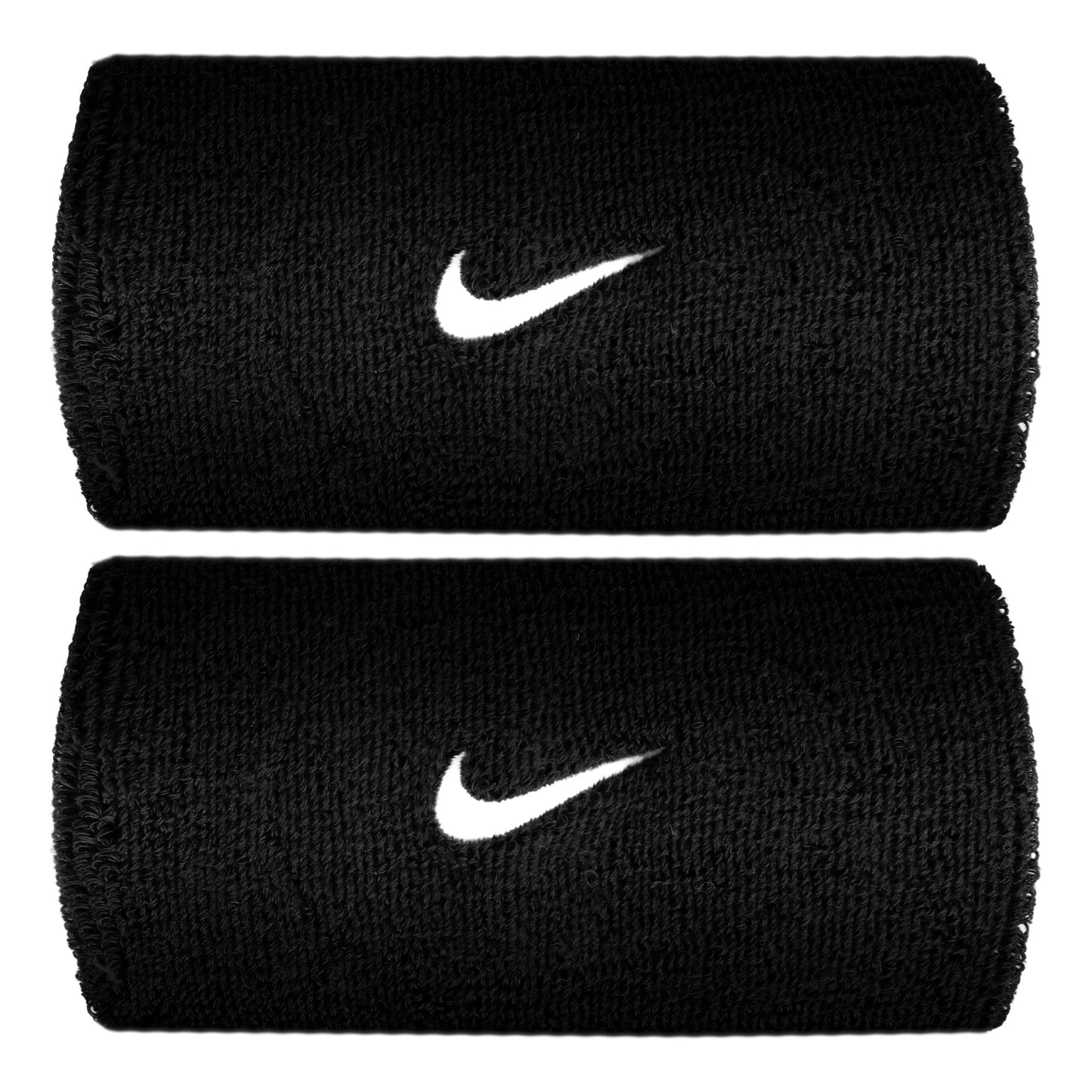 Nike Swoosh Classic Doublewide Svettband lång - svart, vit