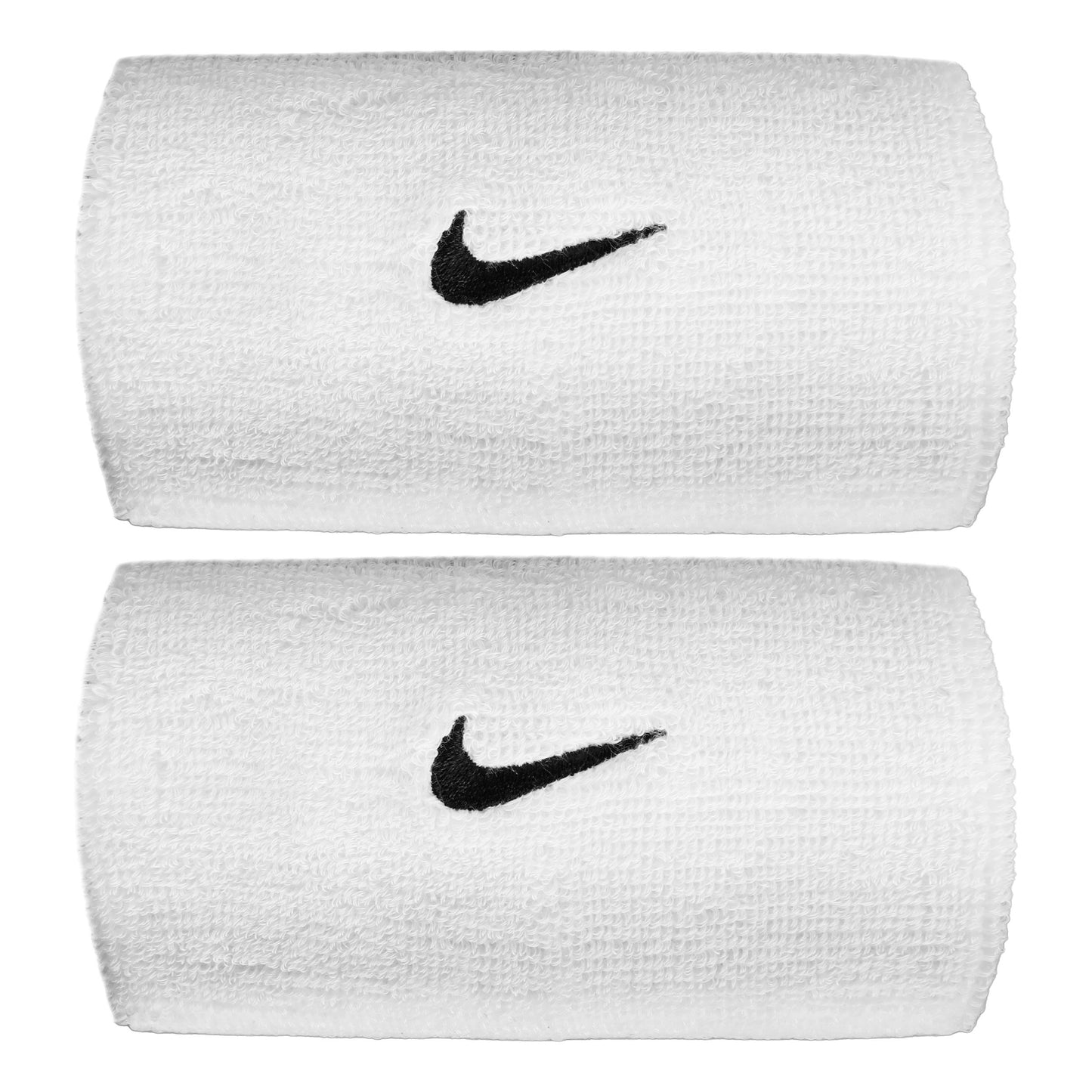 Nike Swoosh Classic Doublewide Svettband lång - vit, svart
