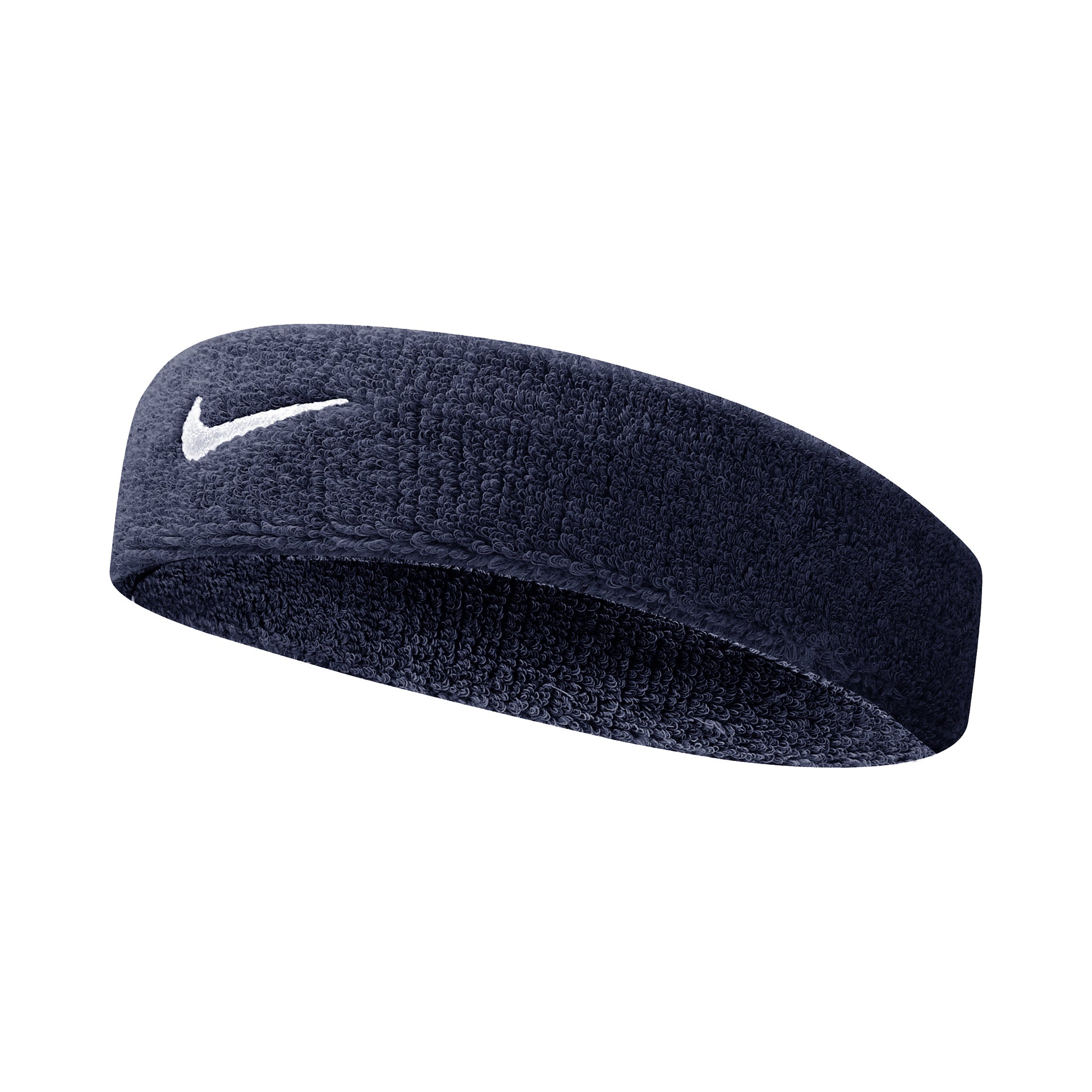 Nike Swoosh Classic Hårband Unisex - mörkblå, vit