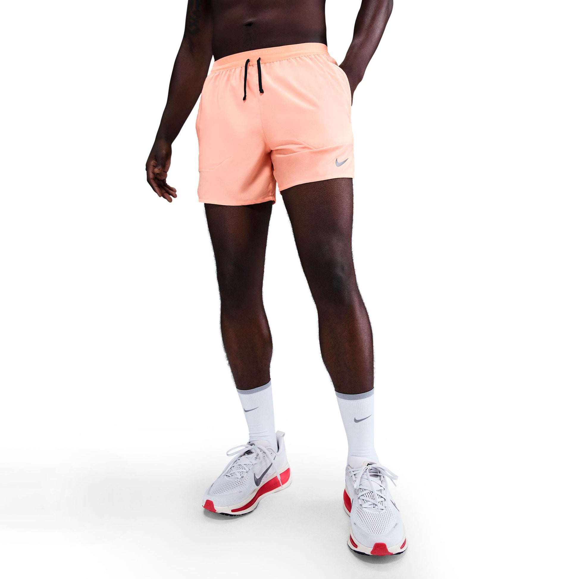 Nike Stride 5in Löparshorts Herrar - orange, svart