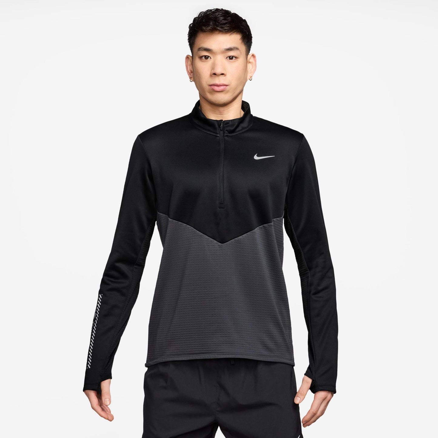 Nike Pacer Winterized Half-Zip Löpartröja Herrar - antracit, svart