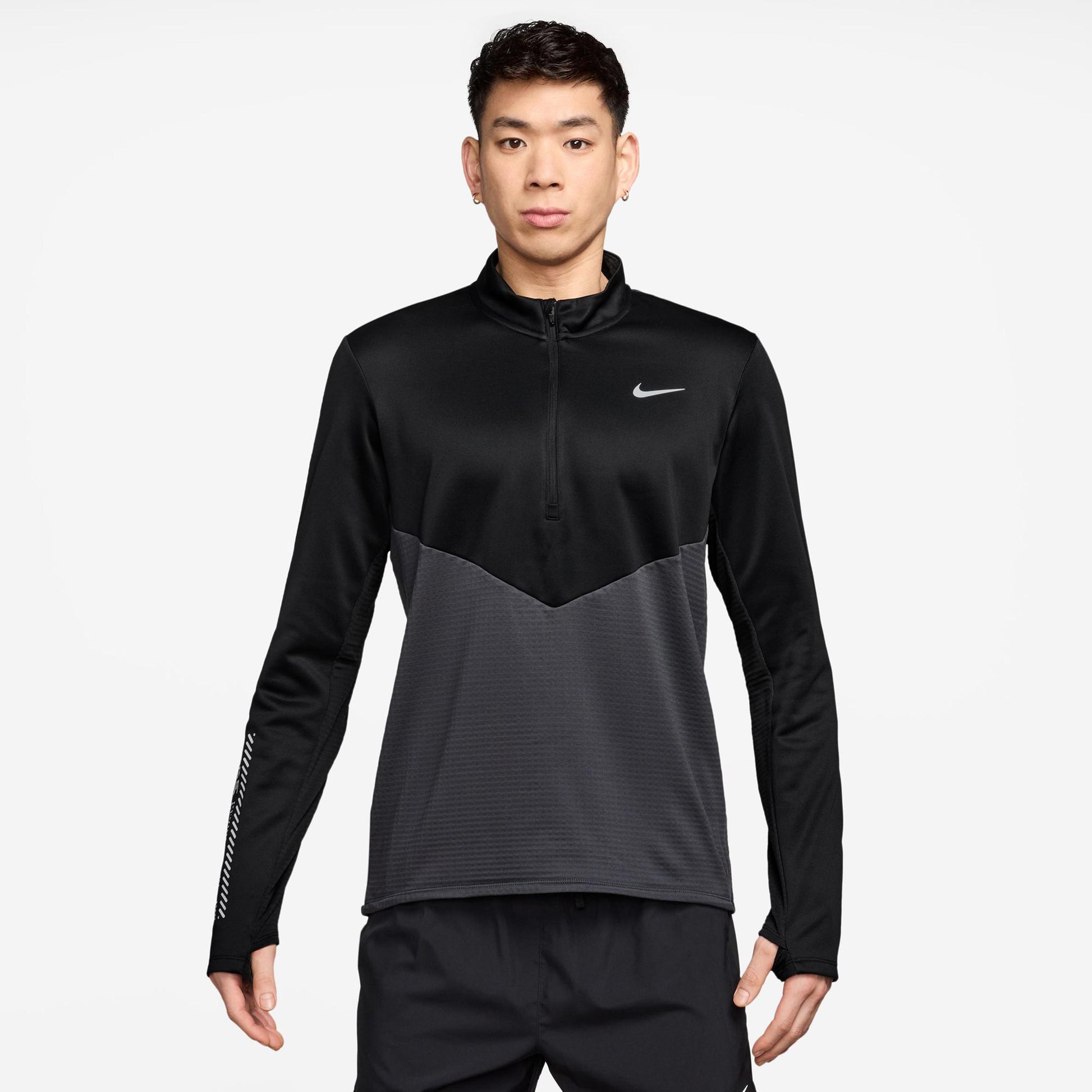 Nike Pacer Winterized Half-Zip Löpartröja Herrar - antracit, svart