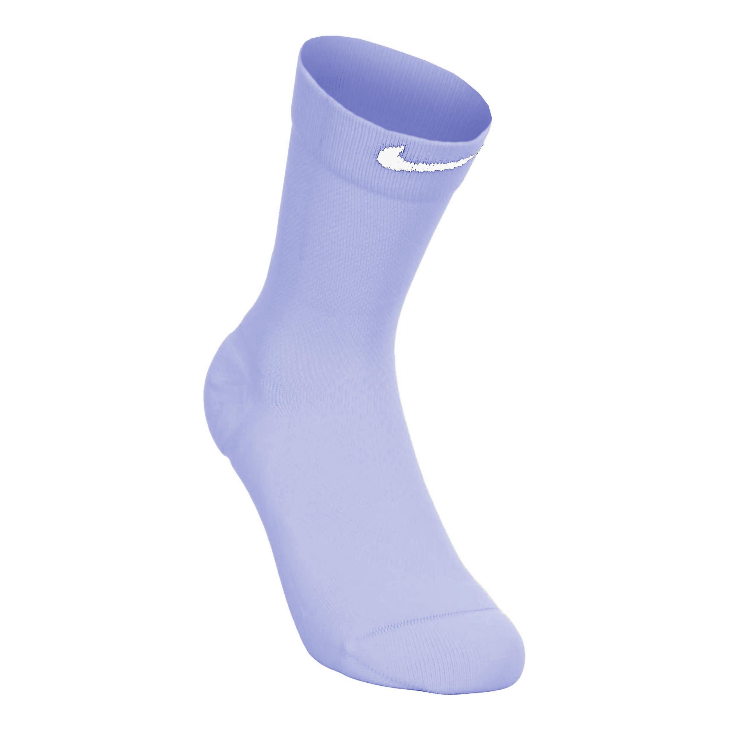 Nike Fast Midweight Crew Löparsockor Unisex - blågrå, vit