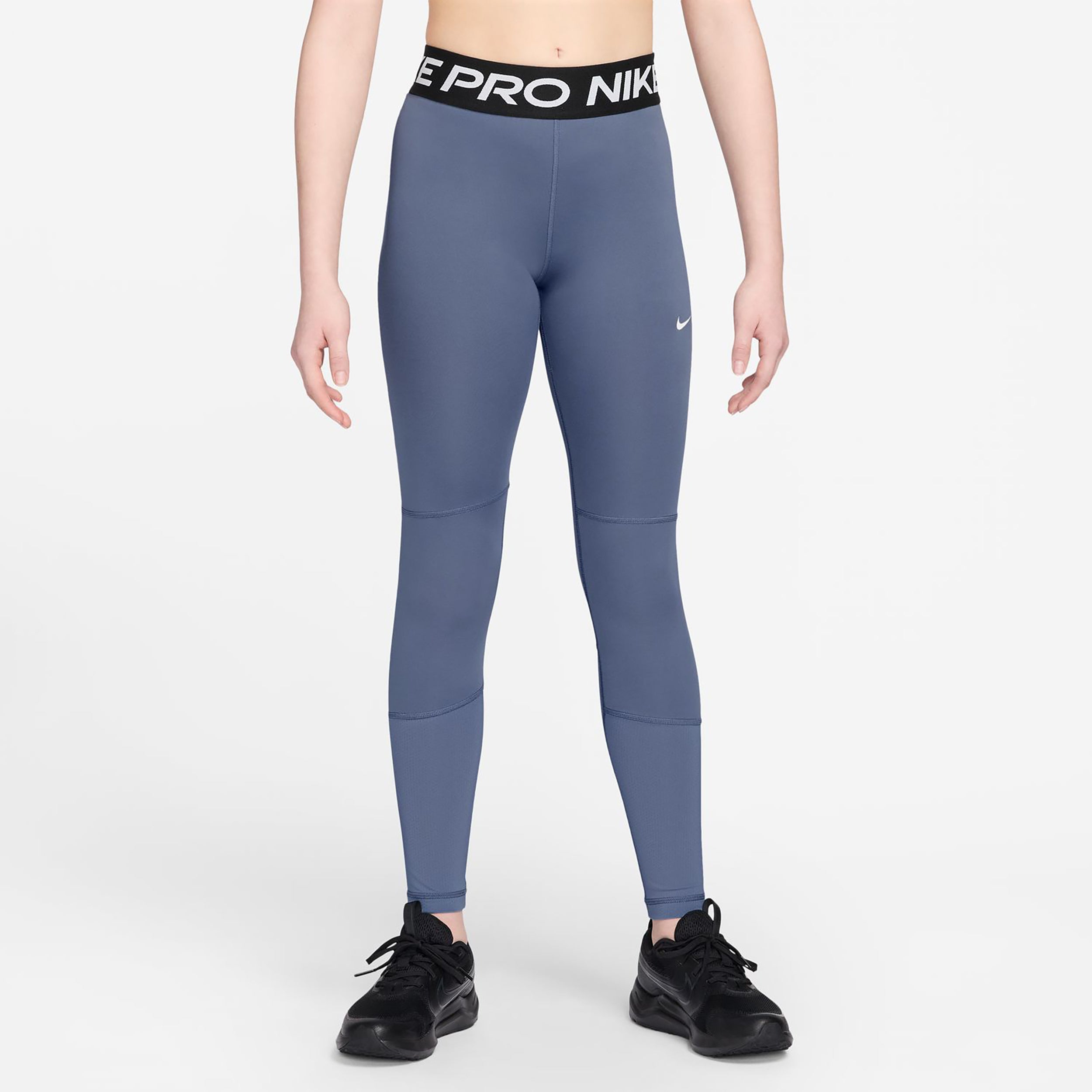 Nike Pro Tights Flickor - blågrå, svart