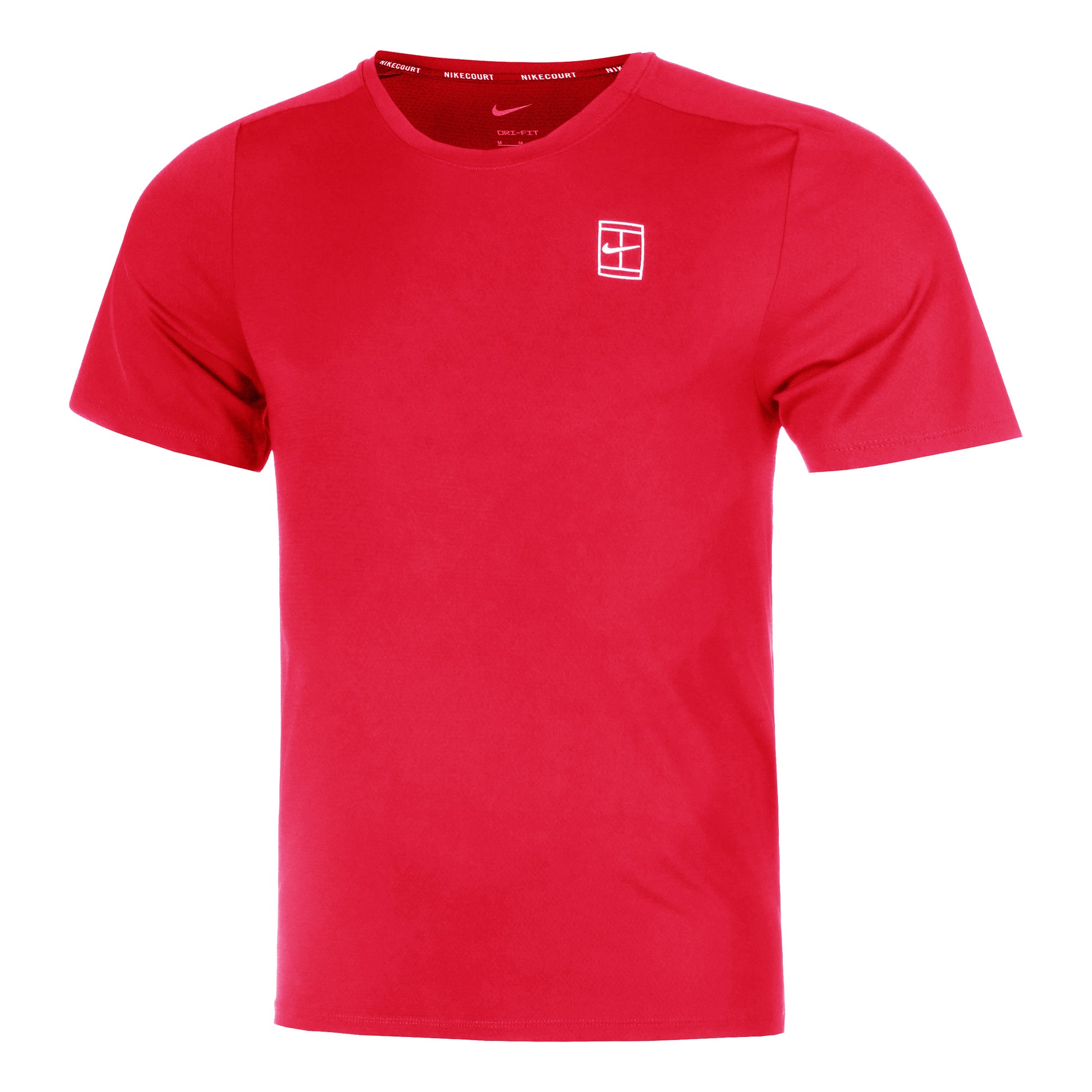 Nike Court Dri-Fit Advantage T-shirt Herrar-Röd,Vit