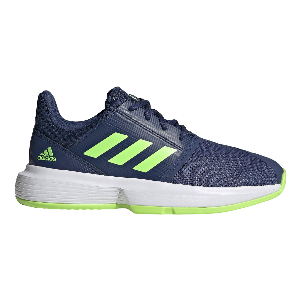 adidas Court Jam X Allroundsko Barn - mörkblå, neongrön