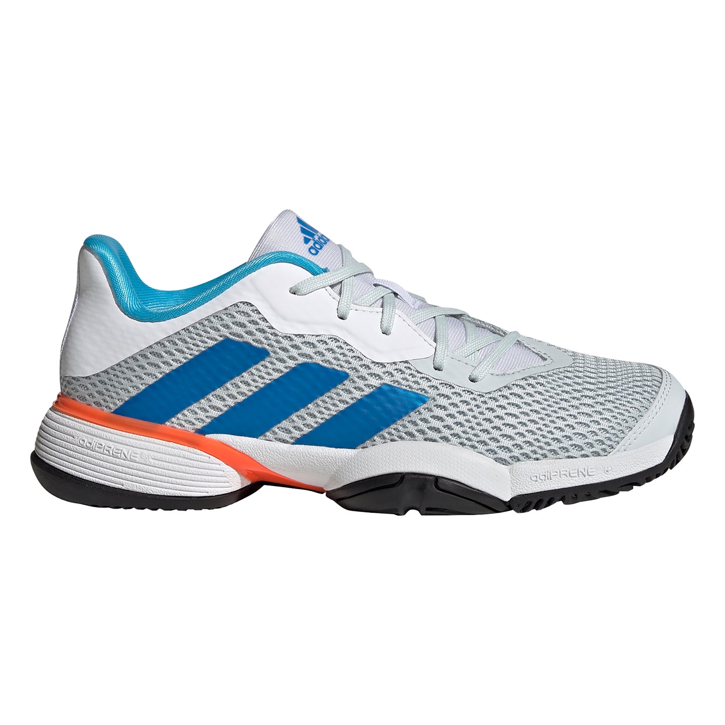 adidas Barricade Allroundsko Barn - vit, blå