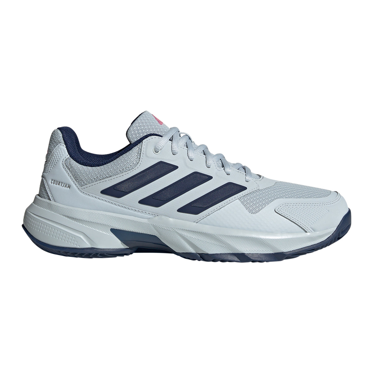 adidas CourtJam Control 3 Sko för grus Herrar - ljusgrå, mörkblå