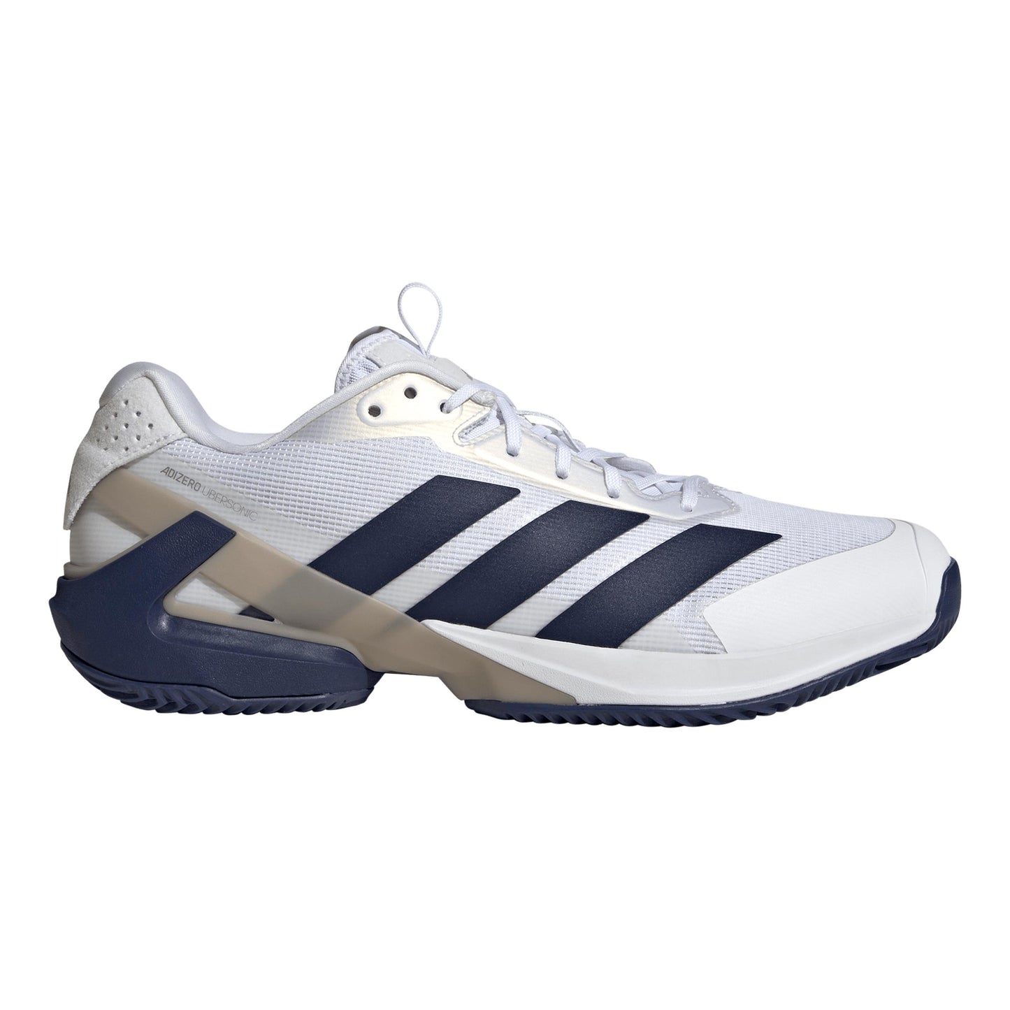 adidas adizero Ubersonic 5 Sko för grus Herrar - vit, mörkblå