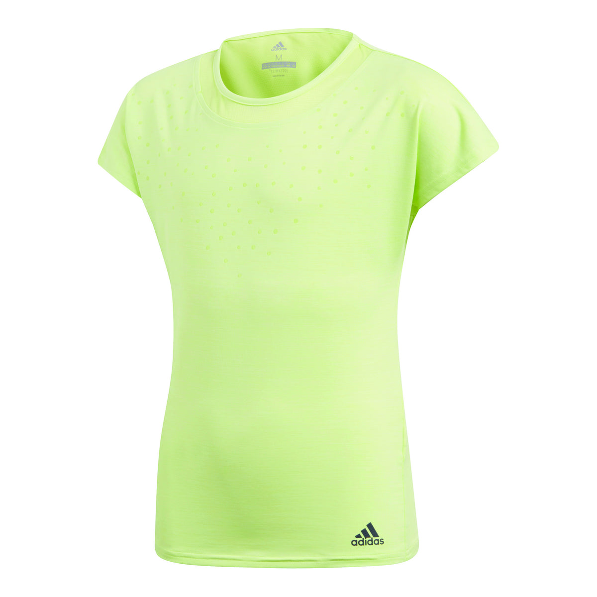 adidas Dotty T-shirt Flickor - citrongul, mörkblå