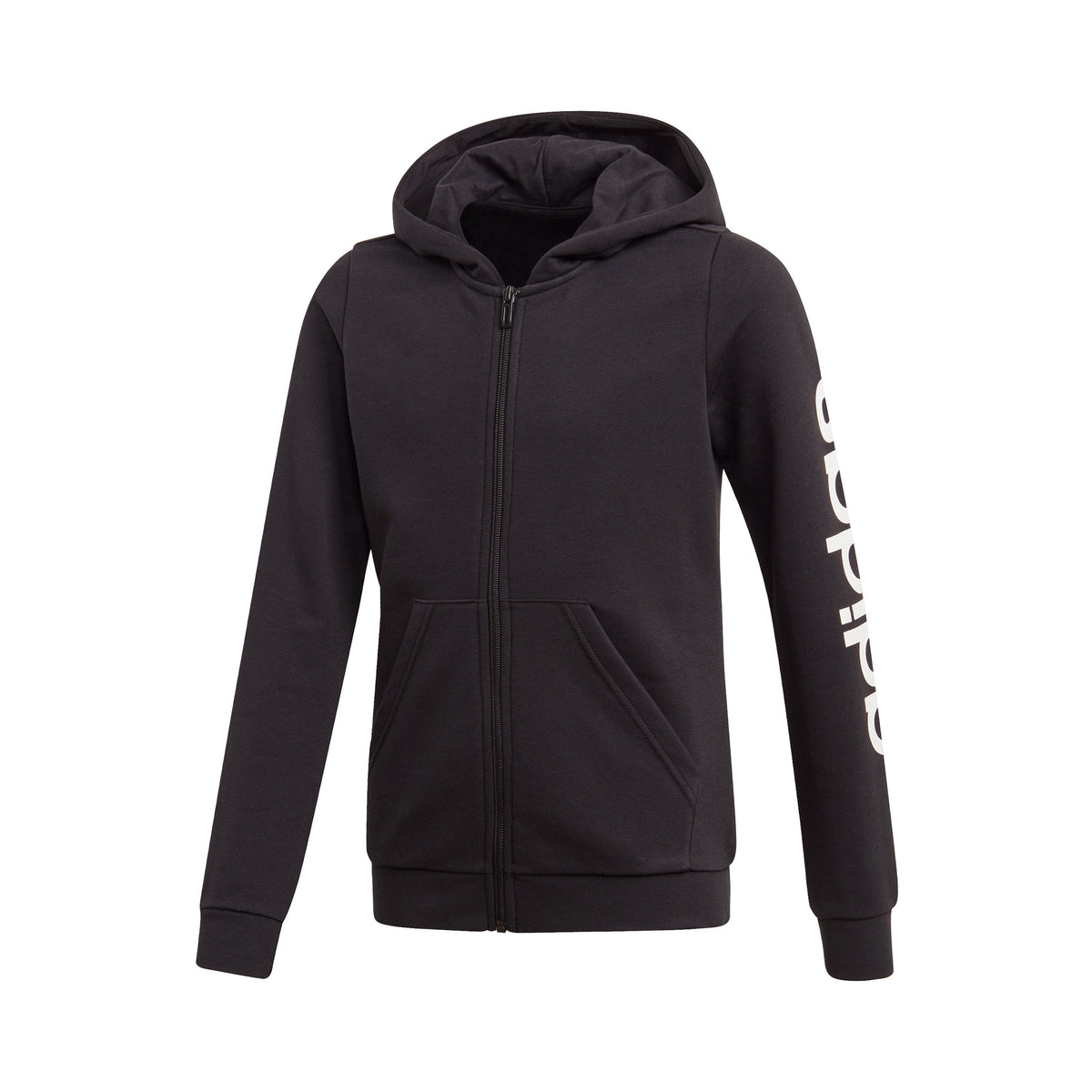 adidas Linear Sweat-jacka Flickor - svart, vit
