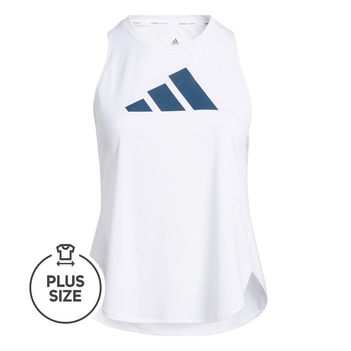 adidas Badge of Sport Logo Plus Size Linne Damer - vit, blå