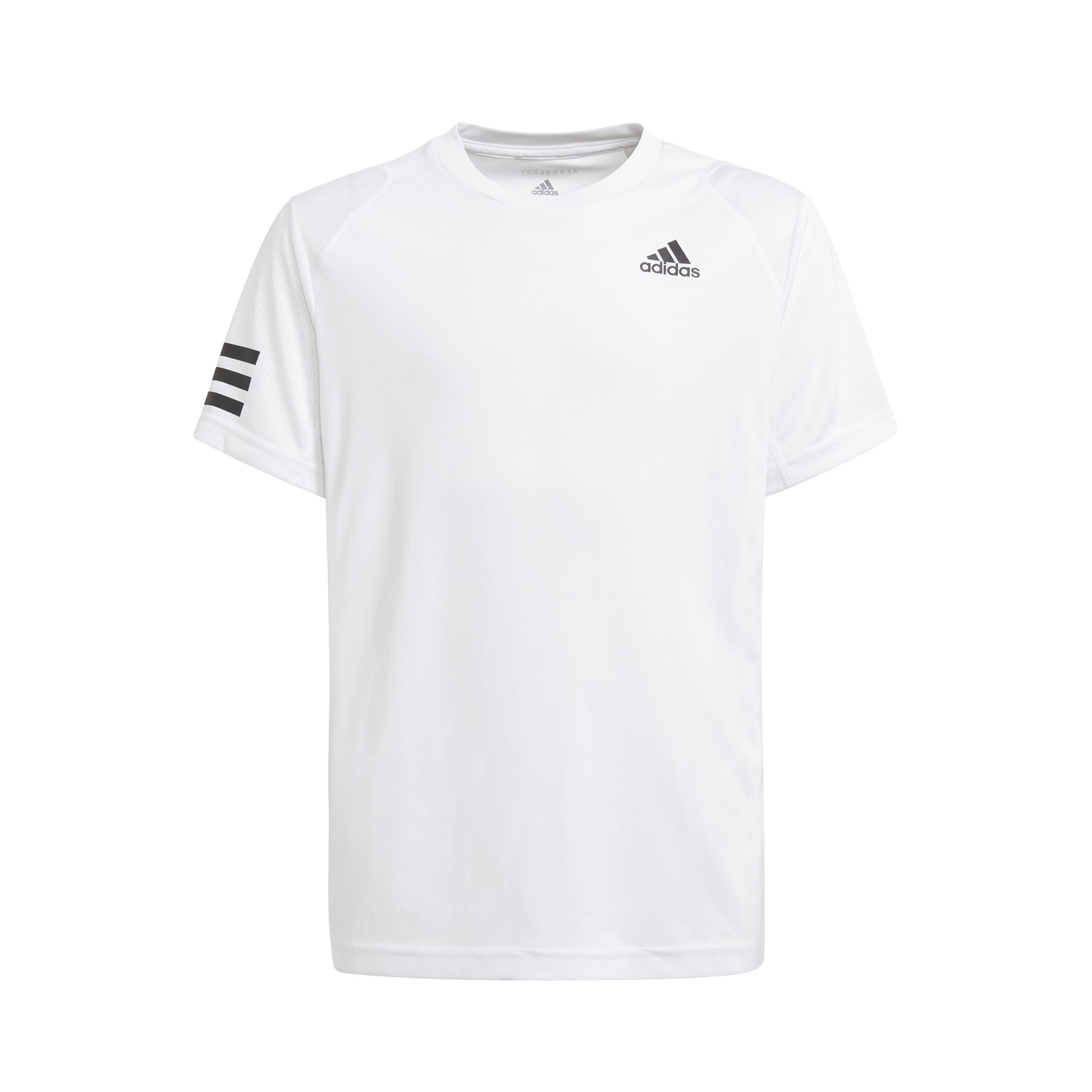 adidas Club 3 Stripes T-shirt Pojkar - vit, svart
