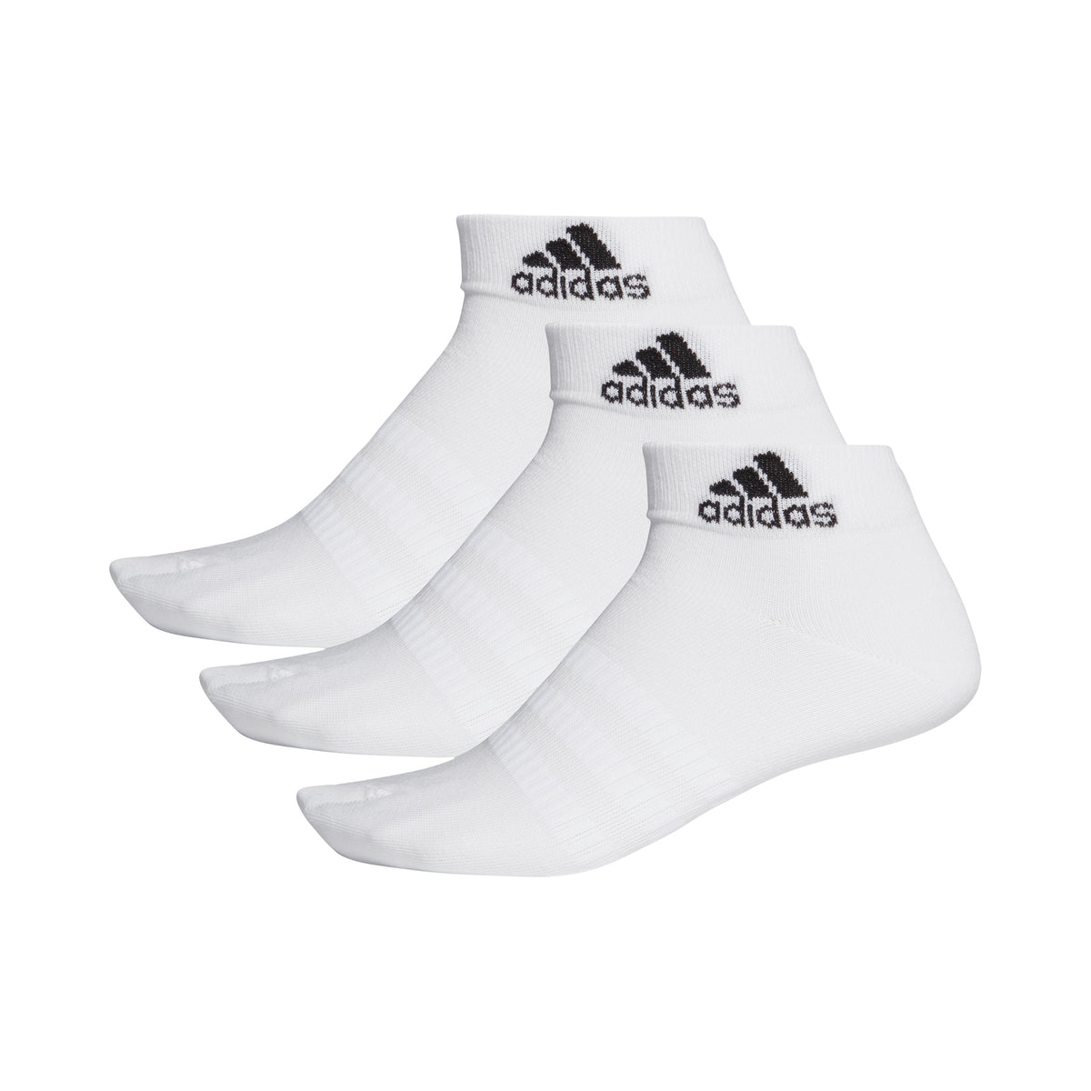 adidas Light Ankle Sportstrumpor 3-pack Unisex - vit, svart
