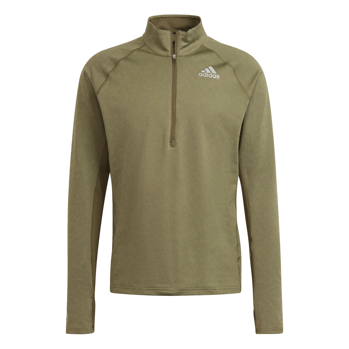 adidas Half-Zip Långärmat Herrar - oliv,