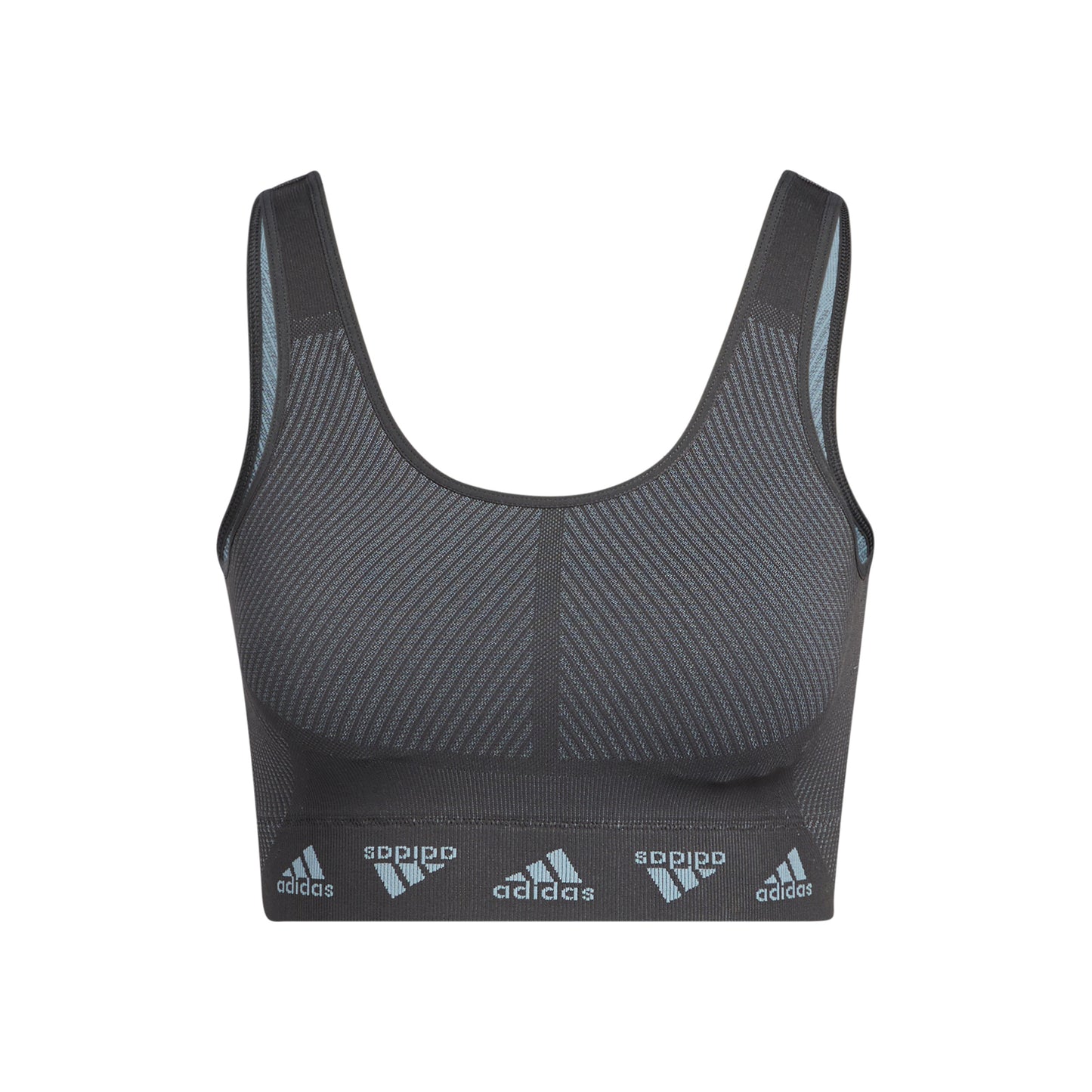 adidas Aeroknit Sport-behå Damer - mörkgrå