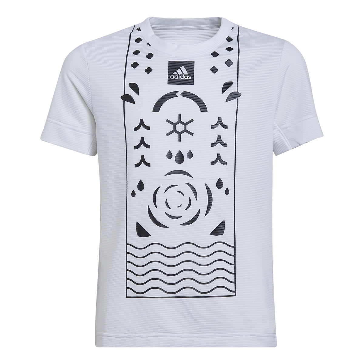 adidas Q2 T-shirt Pojkar - vit, svart