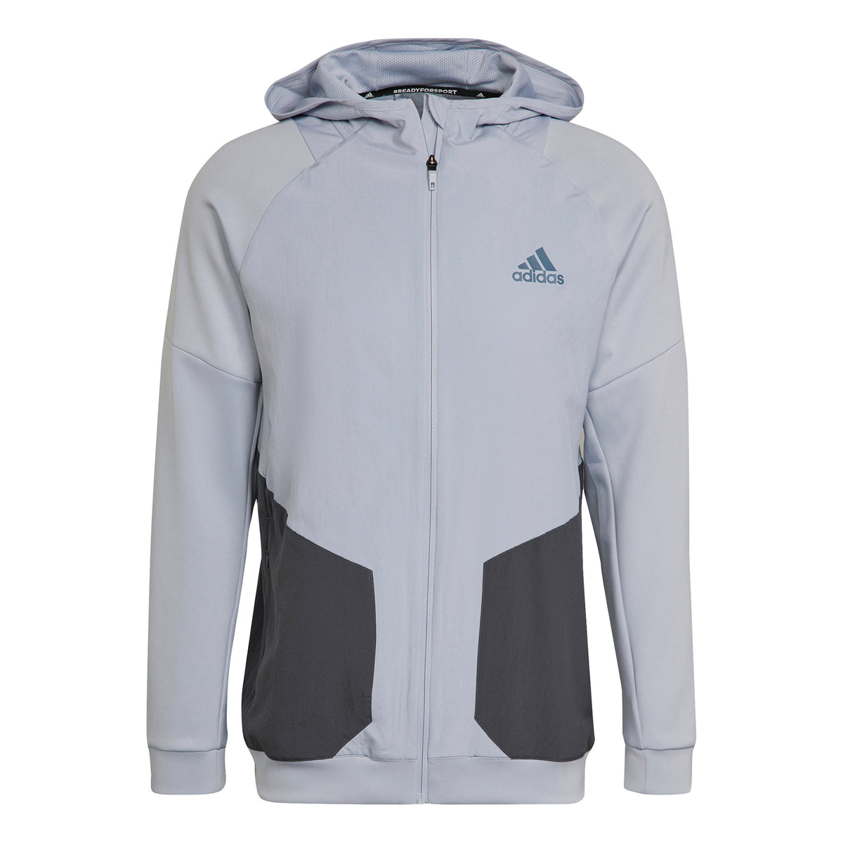 adidas Training Sweat-jacka Herrar - silver, grå