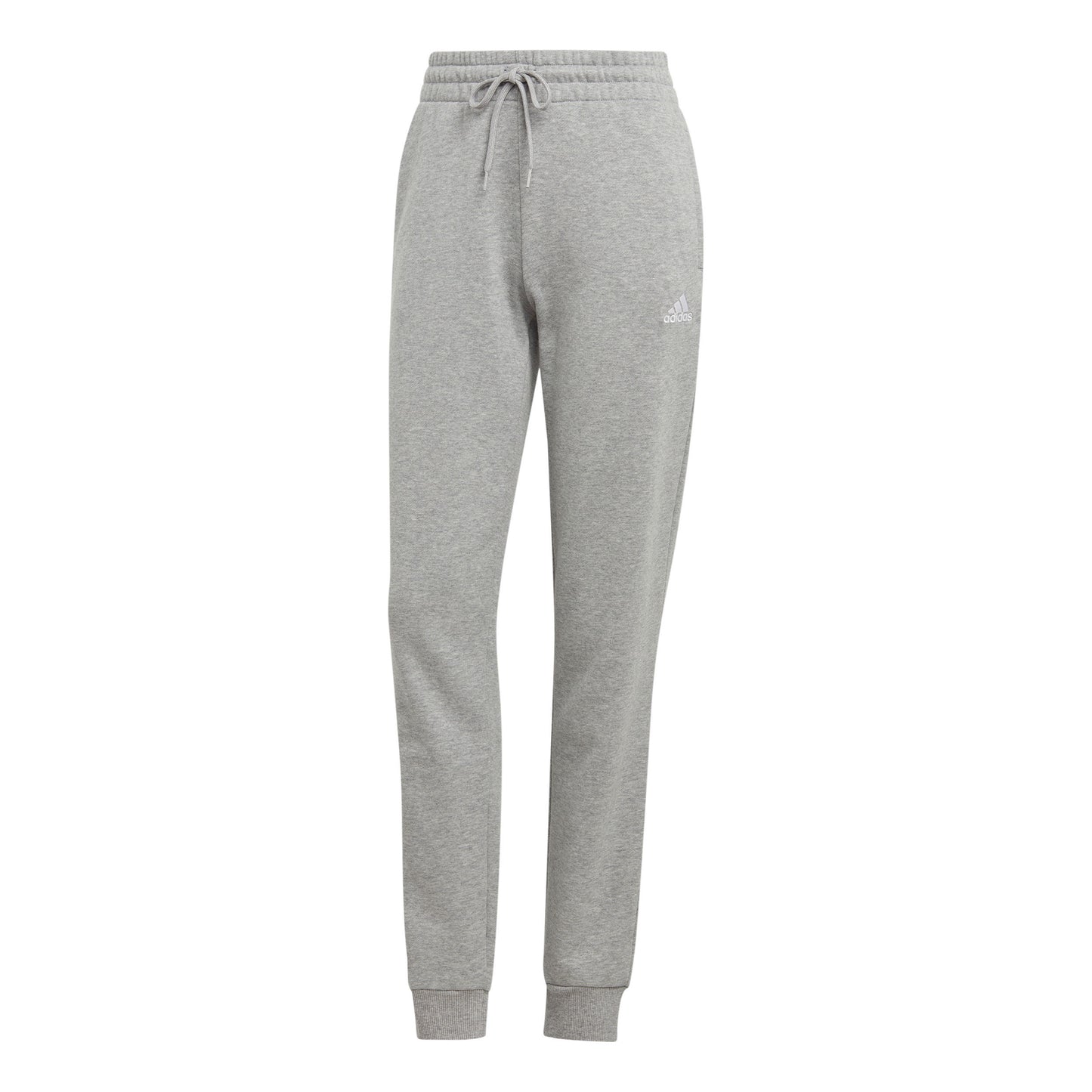adidas Essentials Linear French Terry Cuffed Träningsbyxa Damer-Ljusgrå,Vit
