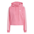 Future Icon 3 Stripes Full-Zip Huvtröja Damer - rosa, vit