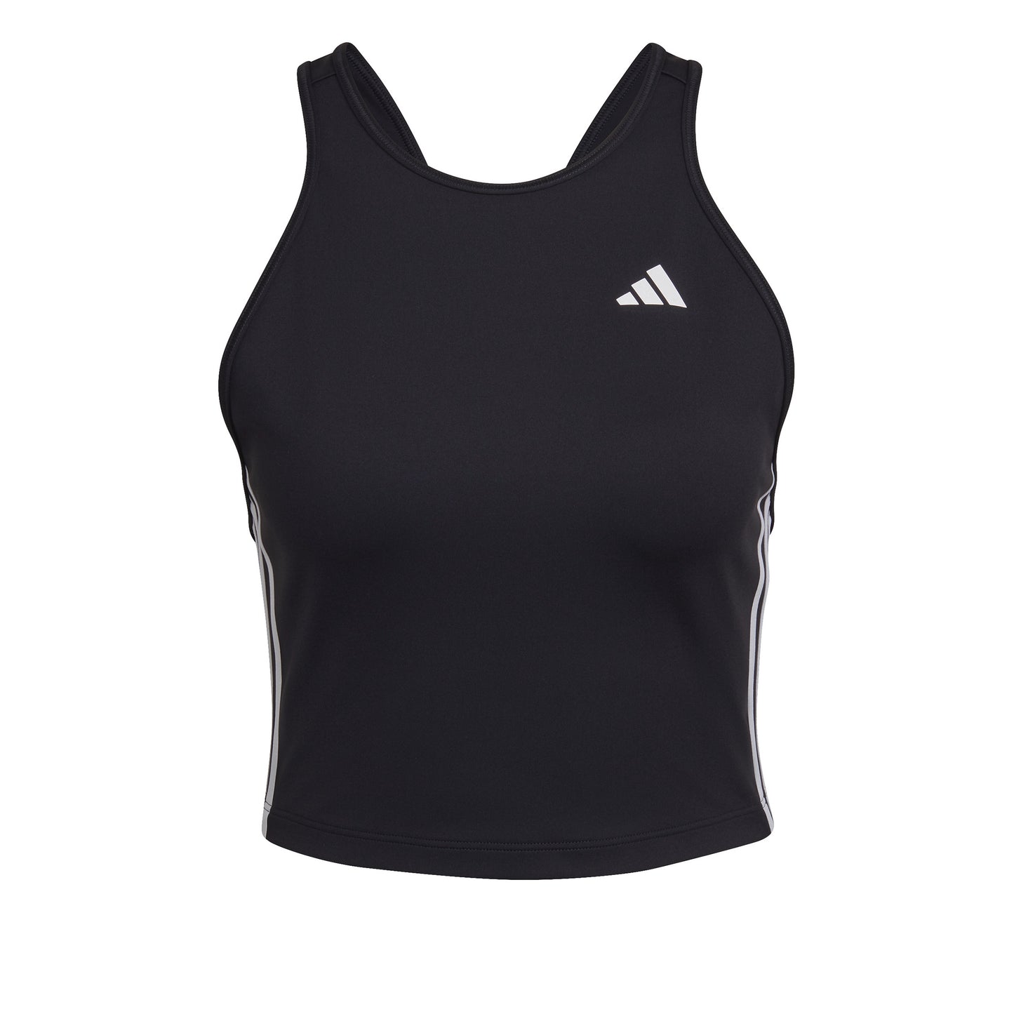 adidas AEROREADY Made for Training 3-Stripes Crop Linne Damer - svart, vit