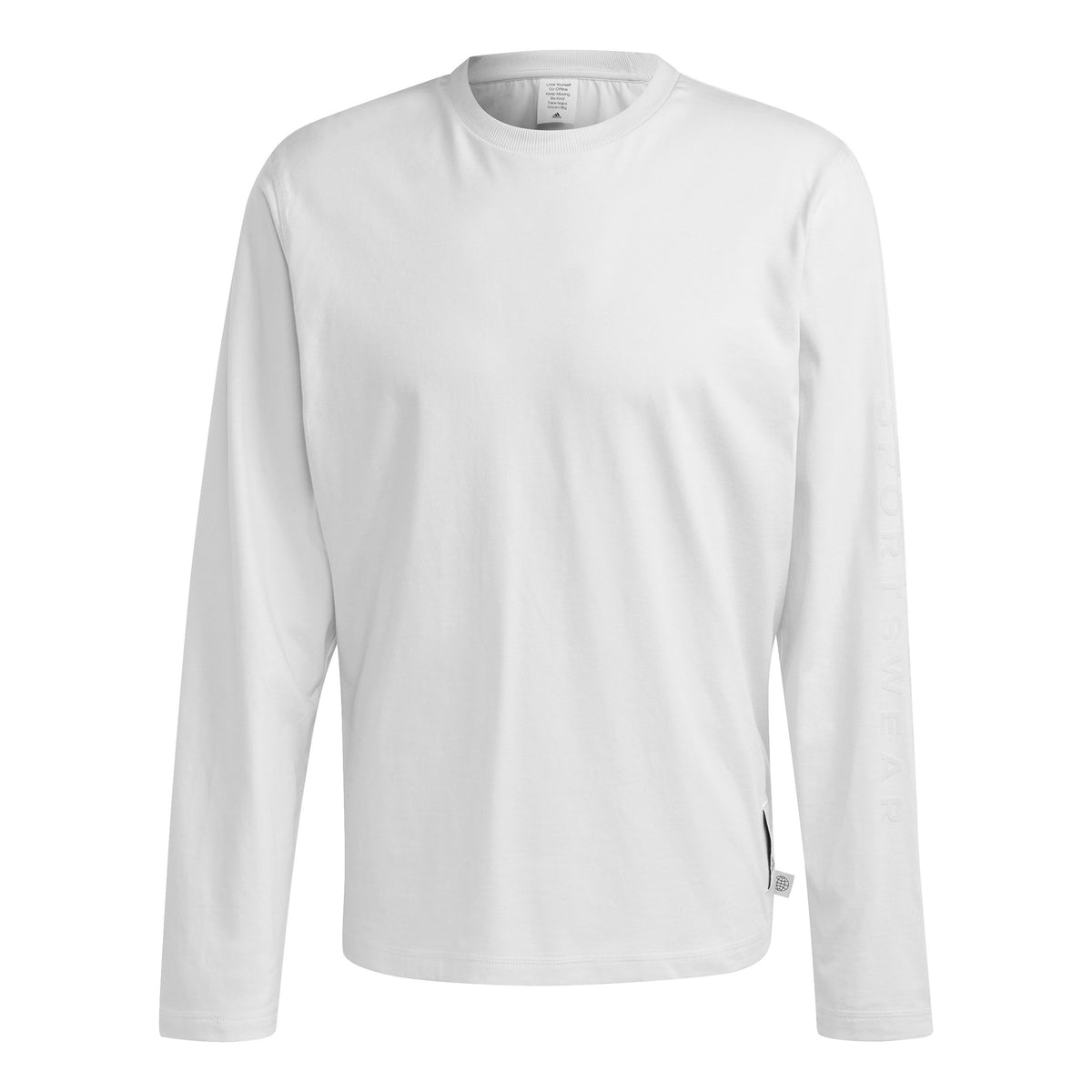 adidas Lounge Long-Sleeve Top Långärmat Herrar - vit,