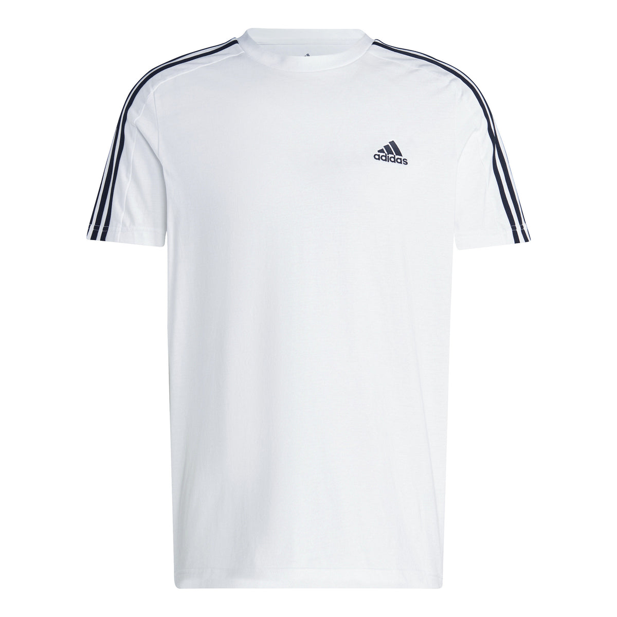 adidas 3Stripes T-shirt Herrar - vit, svart