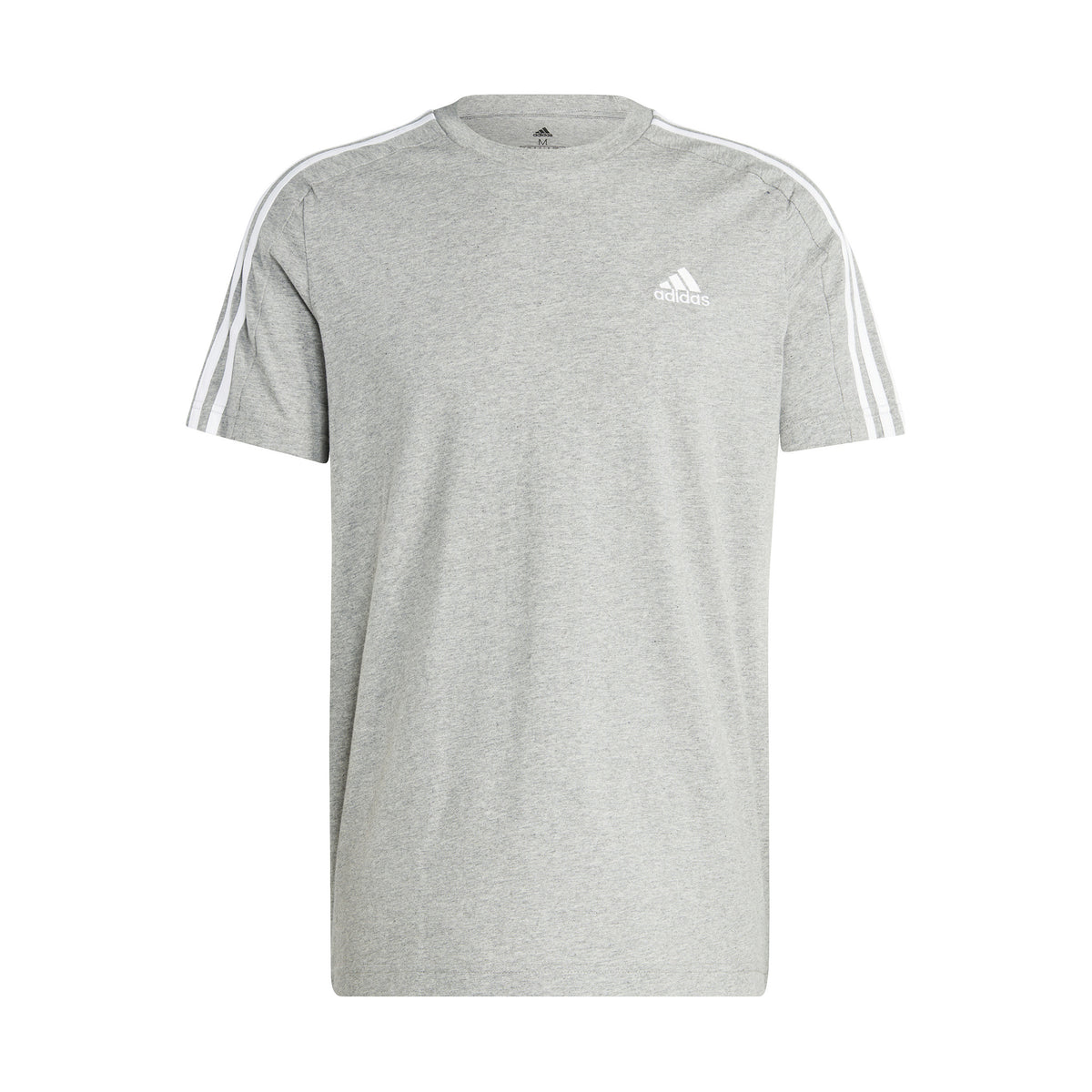 adidas 3Stripes T-shirt Herrar - ljusgrå, vit