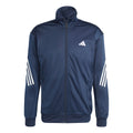 3Stripes Knit Träningsjacka Herrar - mörkblå, vit