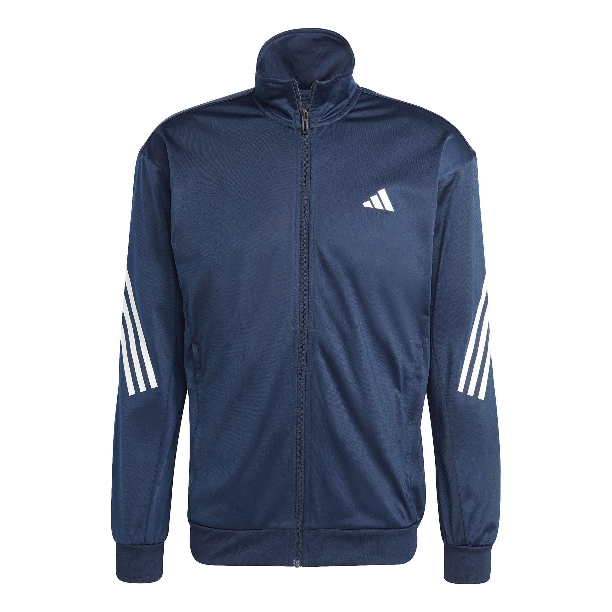 adidas 3Stripes Knit Träningsjacka Herrar - mörkblå, vit