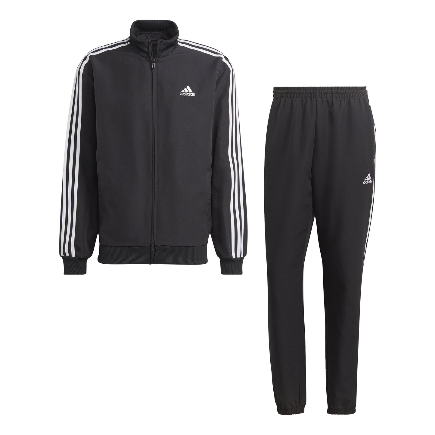 adidas 3Stripes Woven Träningsoverall Herrar - svart, vit