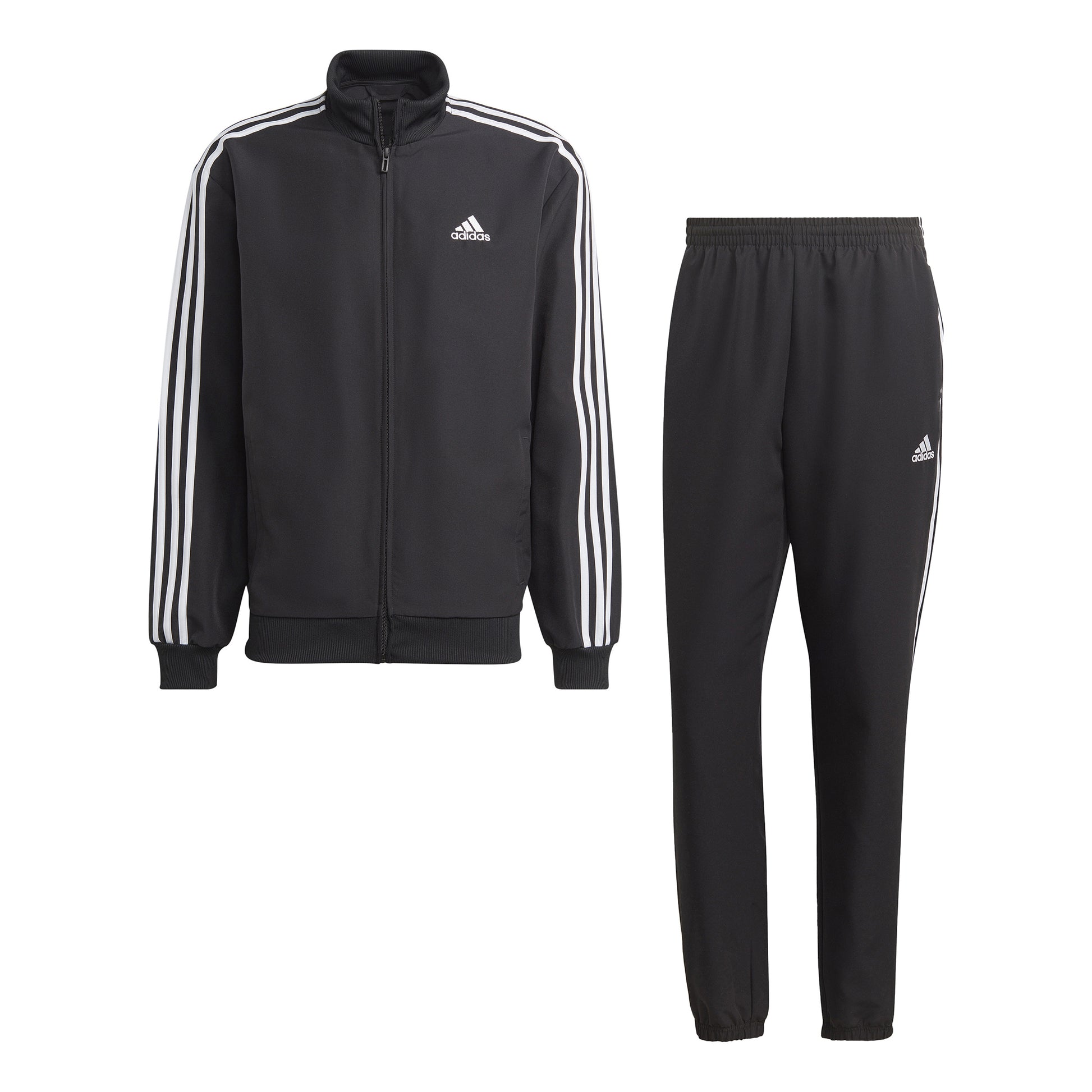 adidas 3Stripes Woven Träningsoverall Herrar - svart, vit