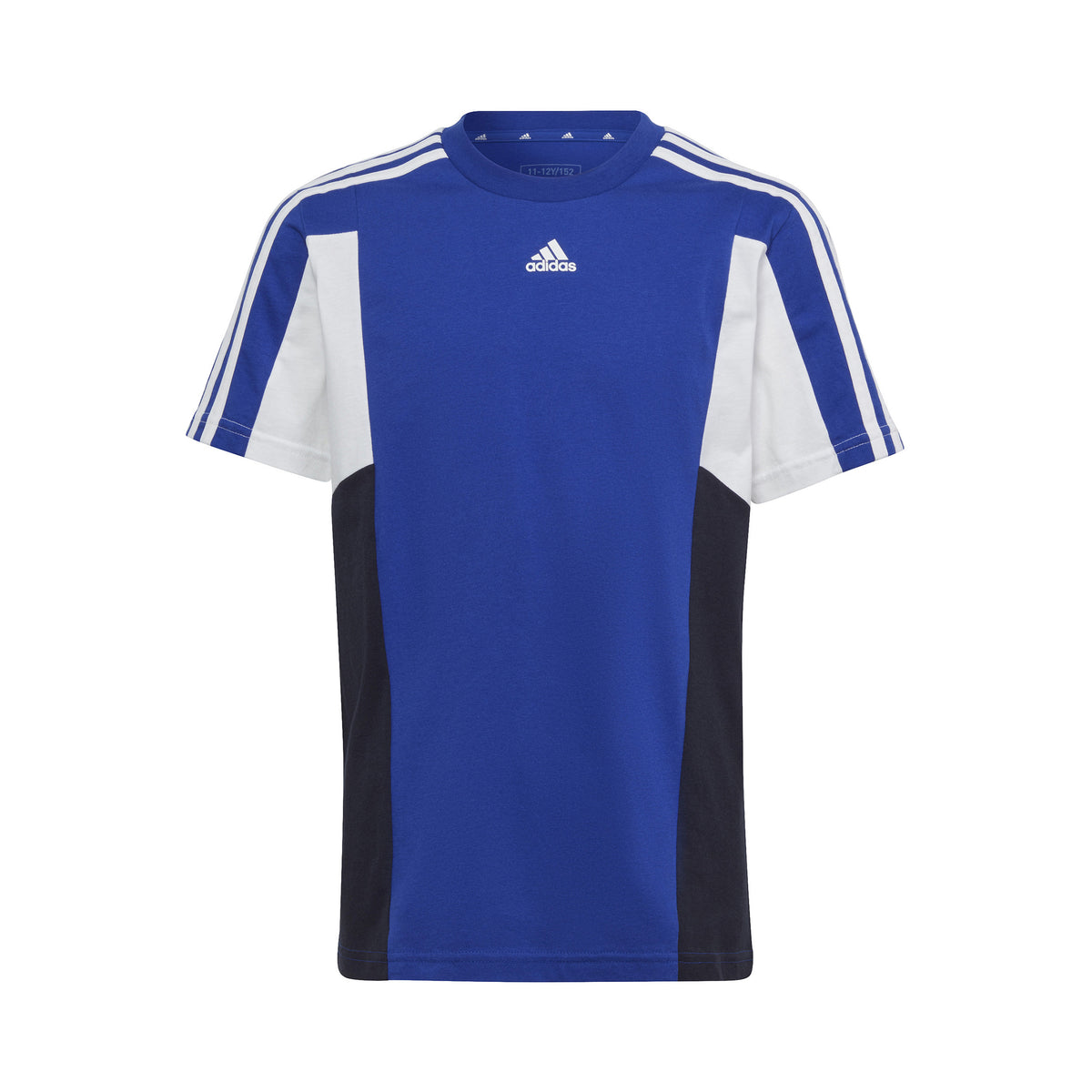 adidas Colorblock 3-Stripes Regular Fit T-shirt Pojkar - blå, vit