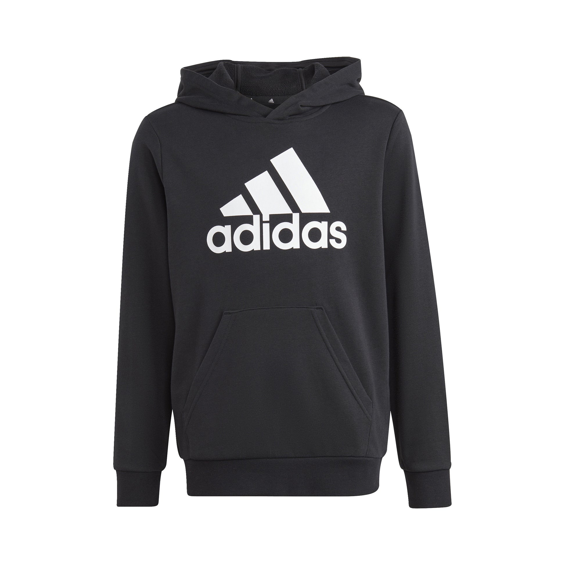 adidas Big Logo Cotton Huvtröja Pojkar - svart, vit