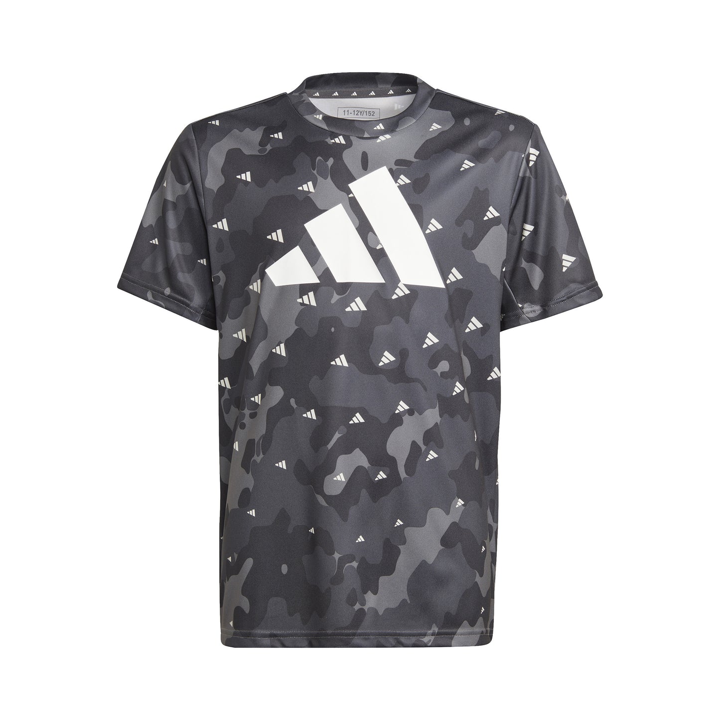 adidas Seasonal Aeroready All Over Print T-shirt Pojkar - mörkgrå, vit