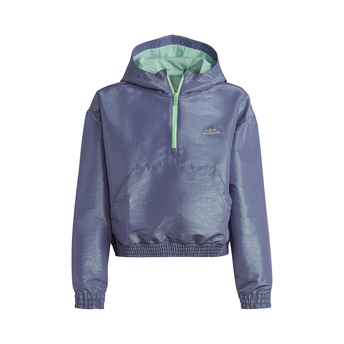 adidas Dance Loose Fit Woven Half-Zip Hooded Träningsjacka Flickor - lila, mint