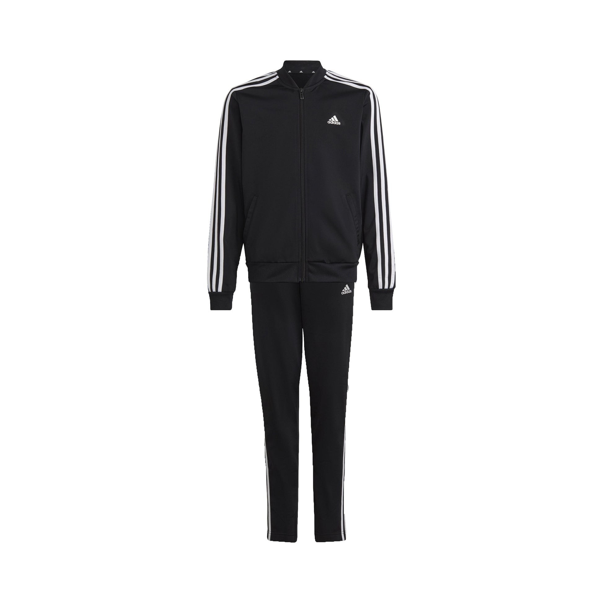 adidas 3Stripes Träningsoverall Flickor - svart, vit