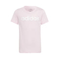 Linear T-shirt Flickor - rosa, vit