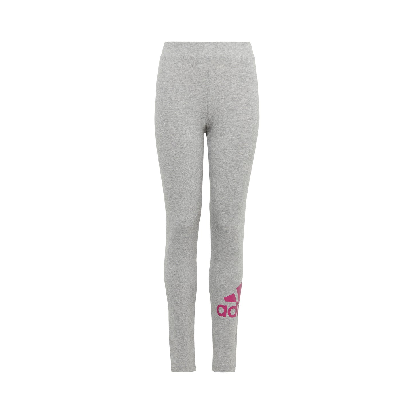 adidas Big Logo Cotton Tights Flickor - ljusgrå, pink
