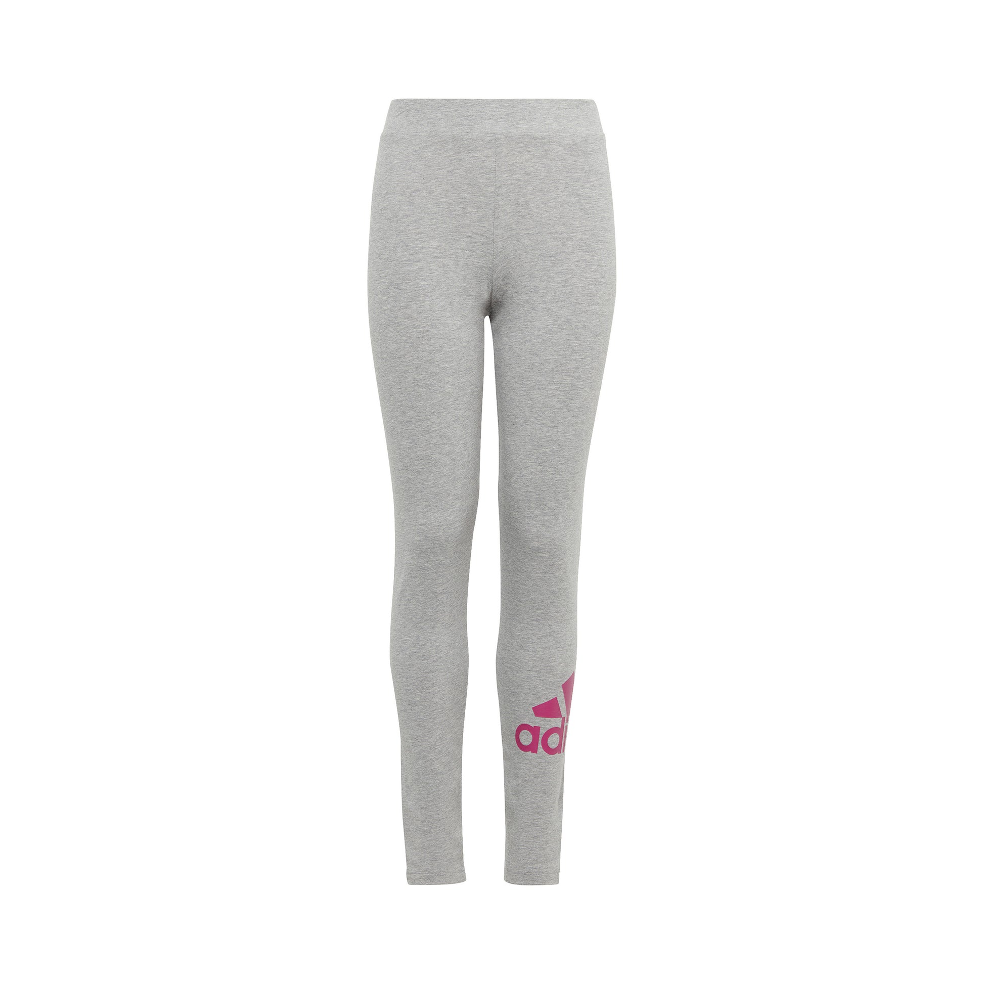 adidas Big Logo Cotton Tights Flickor - ljusgrå, pink
