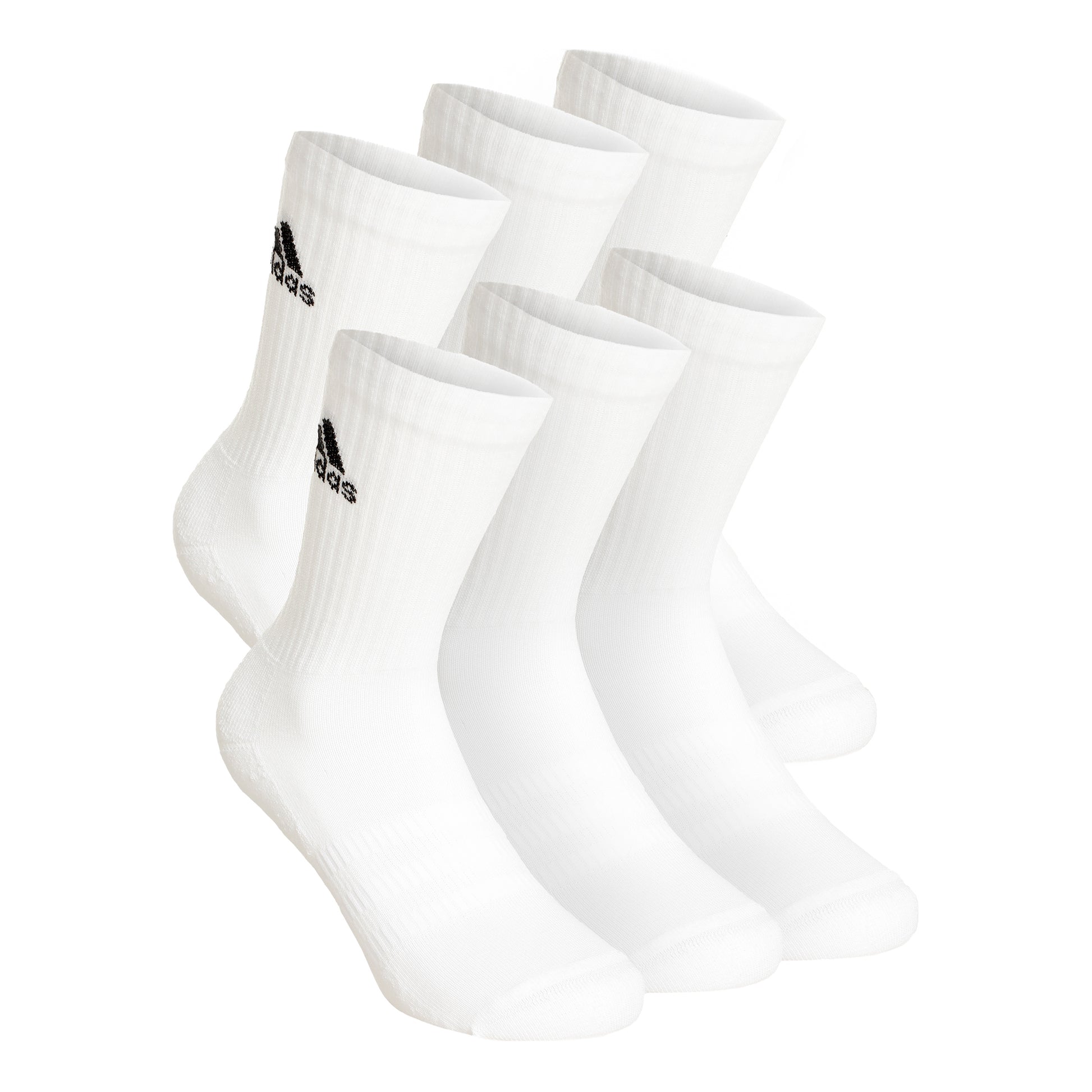 adidas Crew Sportswear Ankle Sportstrumpor 6-pack-Vit,Svart